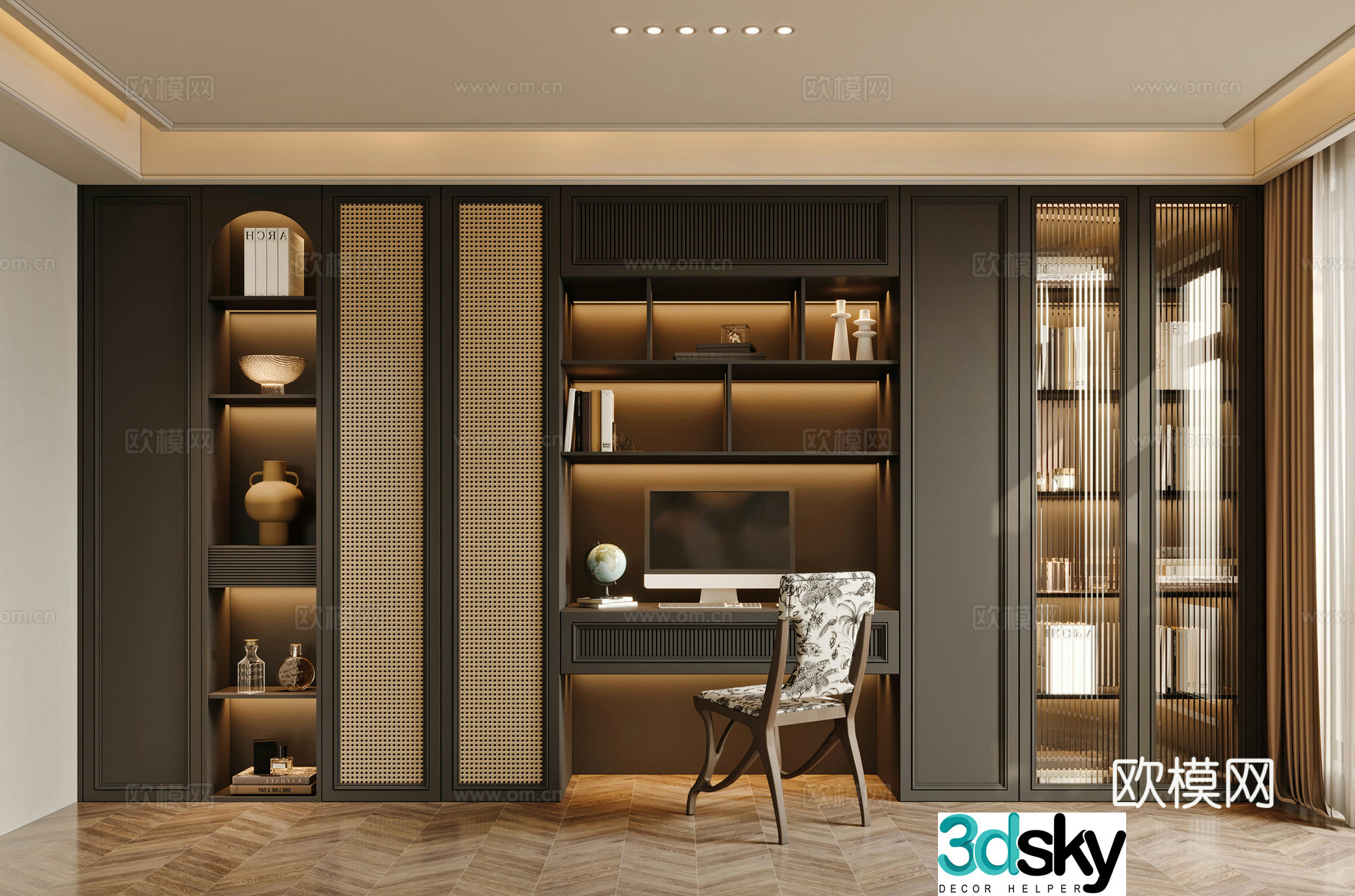 French cloakroom 3d model