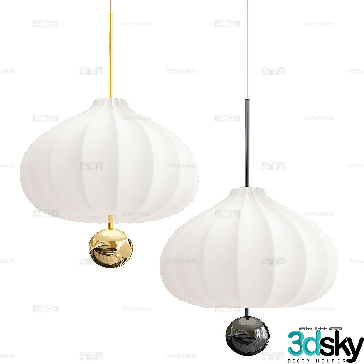 New Chinese Kundalini LiLi chandelier 3d model