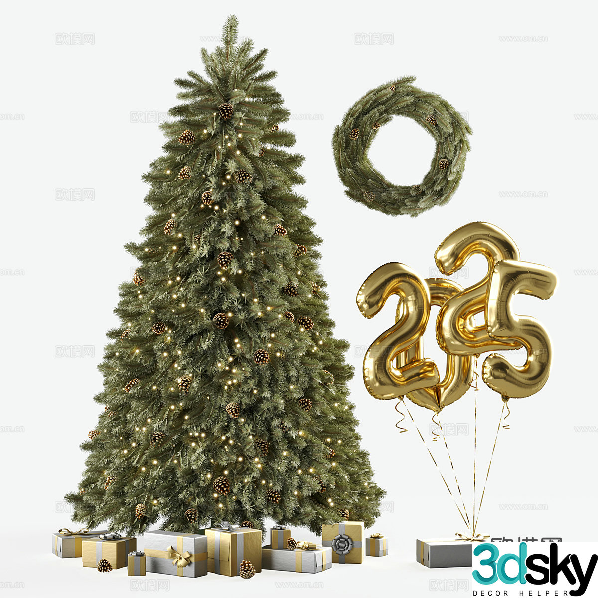 Christmas tree 3d model