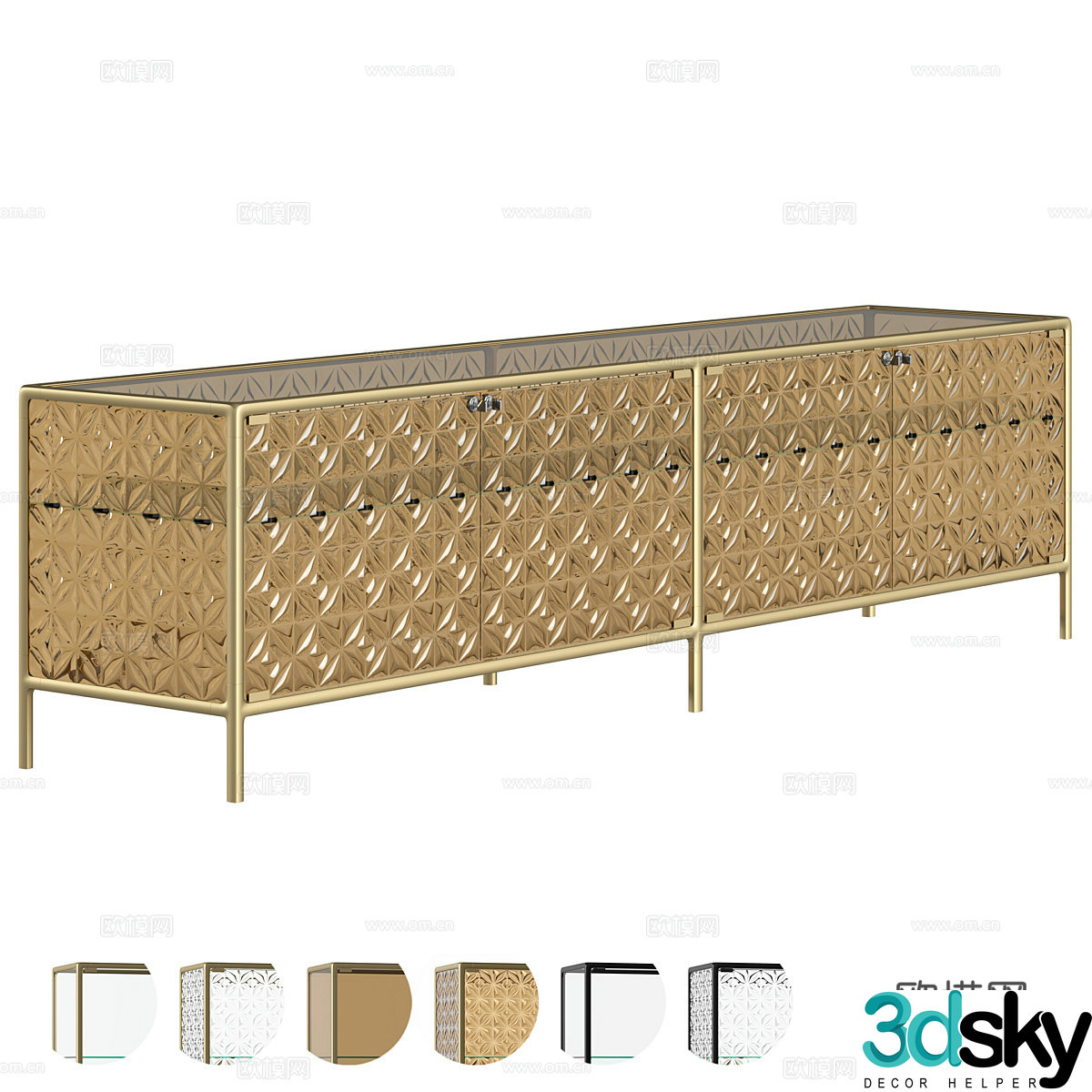 Fiam Eco ACV250 Showcase 3D Model