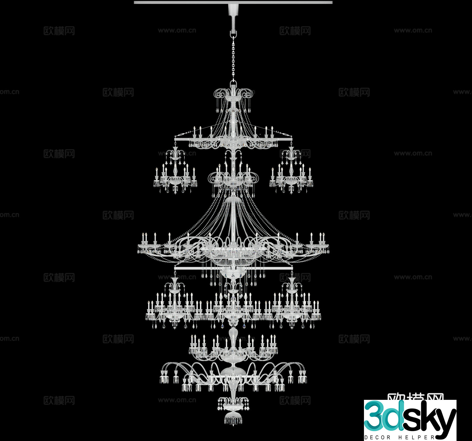 Crystal headlight 3d model