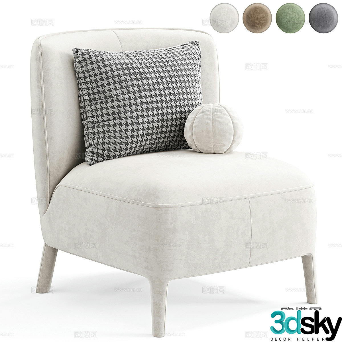 New Chinese Febo armchair 3d model