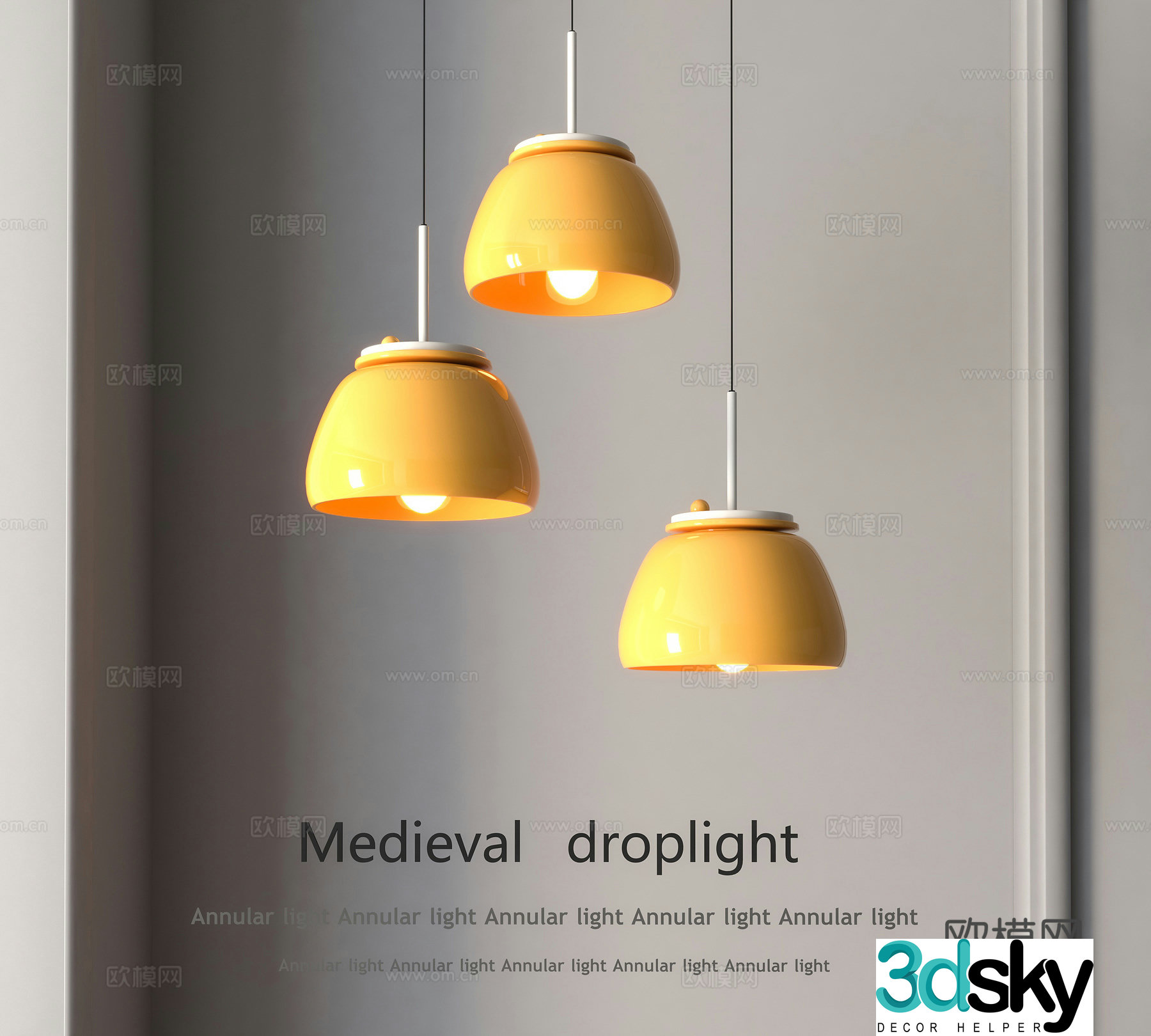 Modern restaurant chandeliers bar art chandeliers bedside chandeliers 3D model