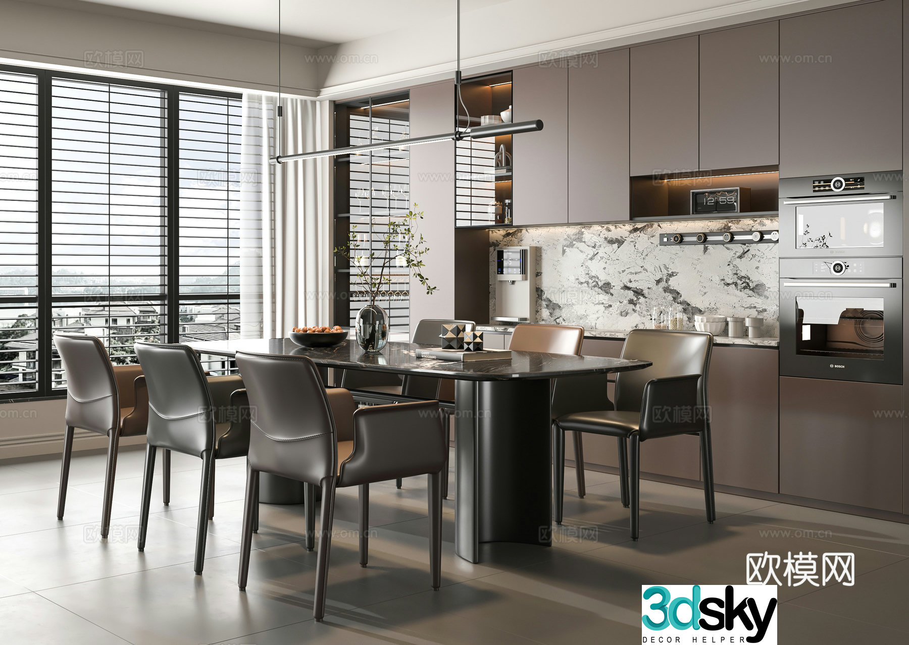 Italian restaurant 3d model