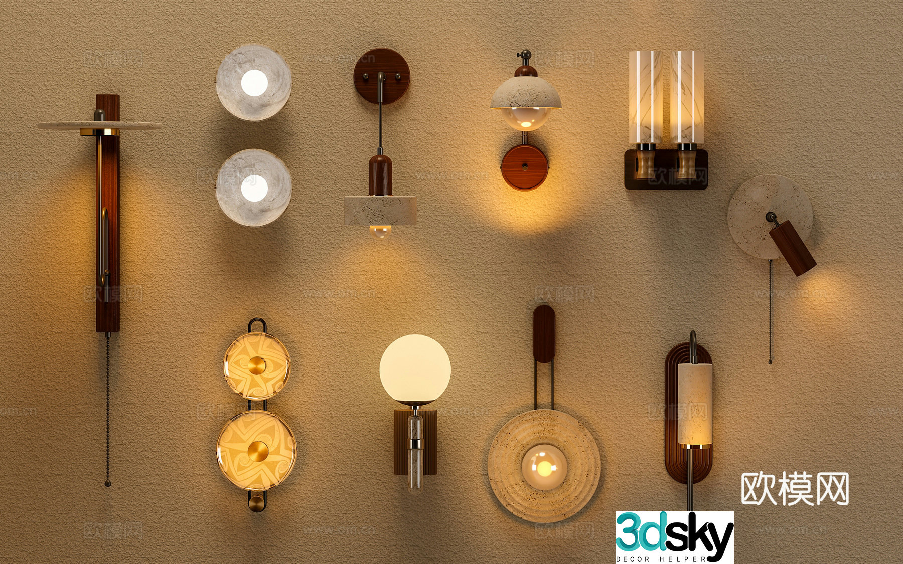 3D model of medieval French wall lamp