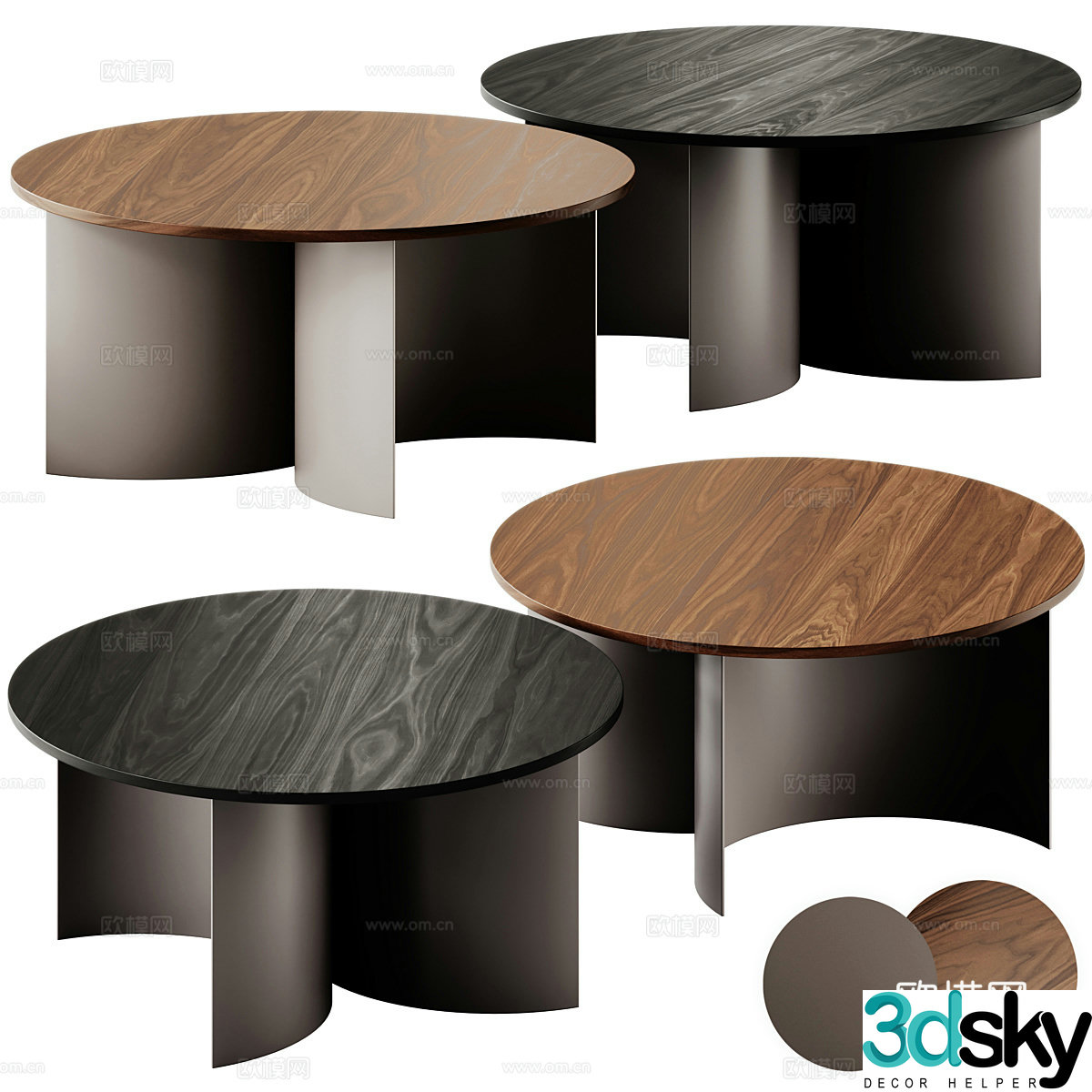 Modern Italian Gavo coffee table 3d model