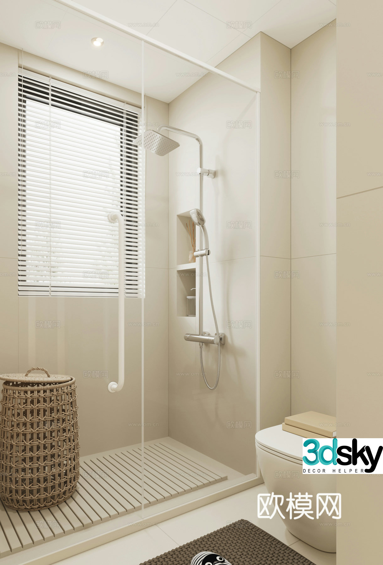 Modern bathroom 3d model