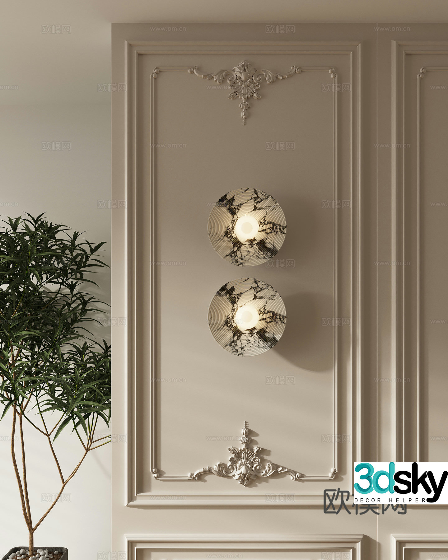 Wall lamp 3d model