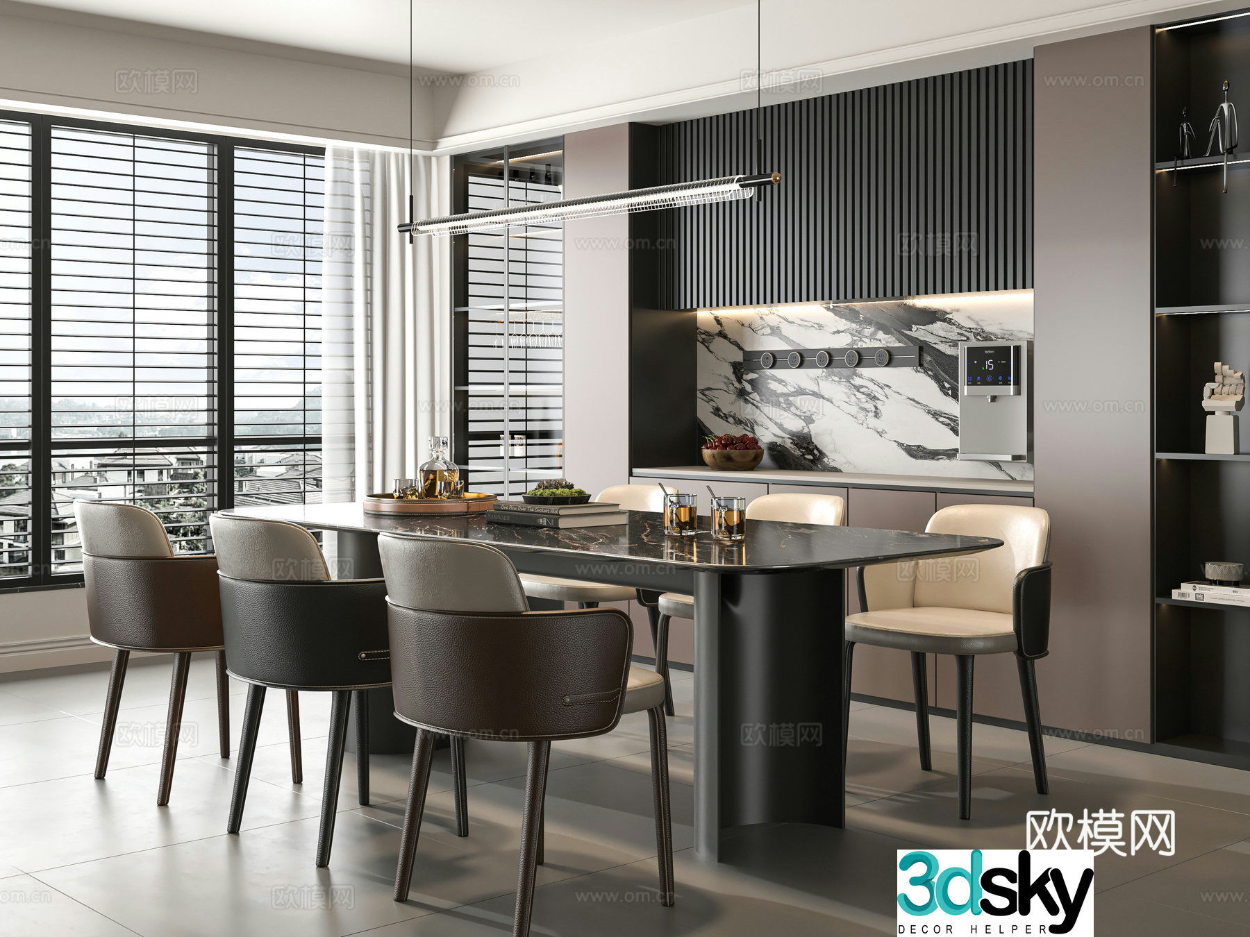 Italian restaurant 3d model