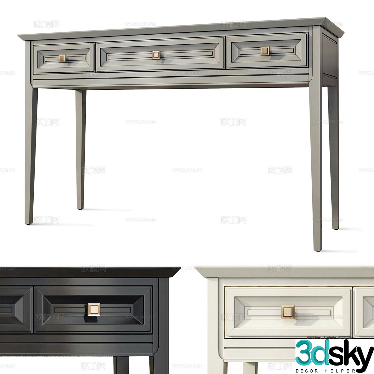 American Tesoro Aletan Entrance Cabinet 3D Model