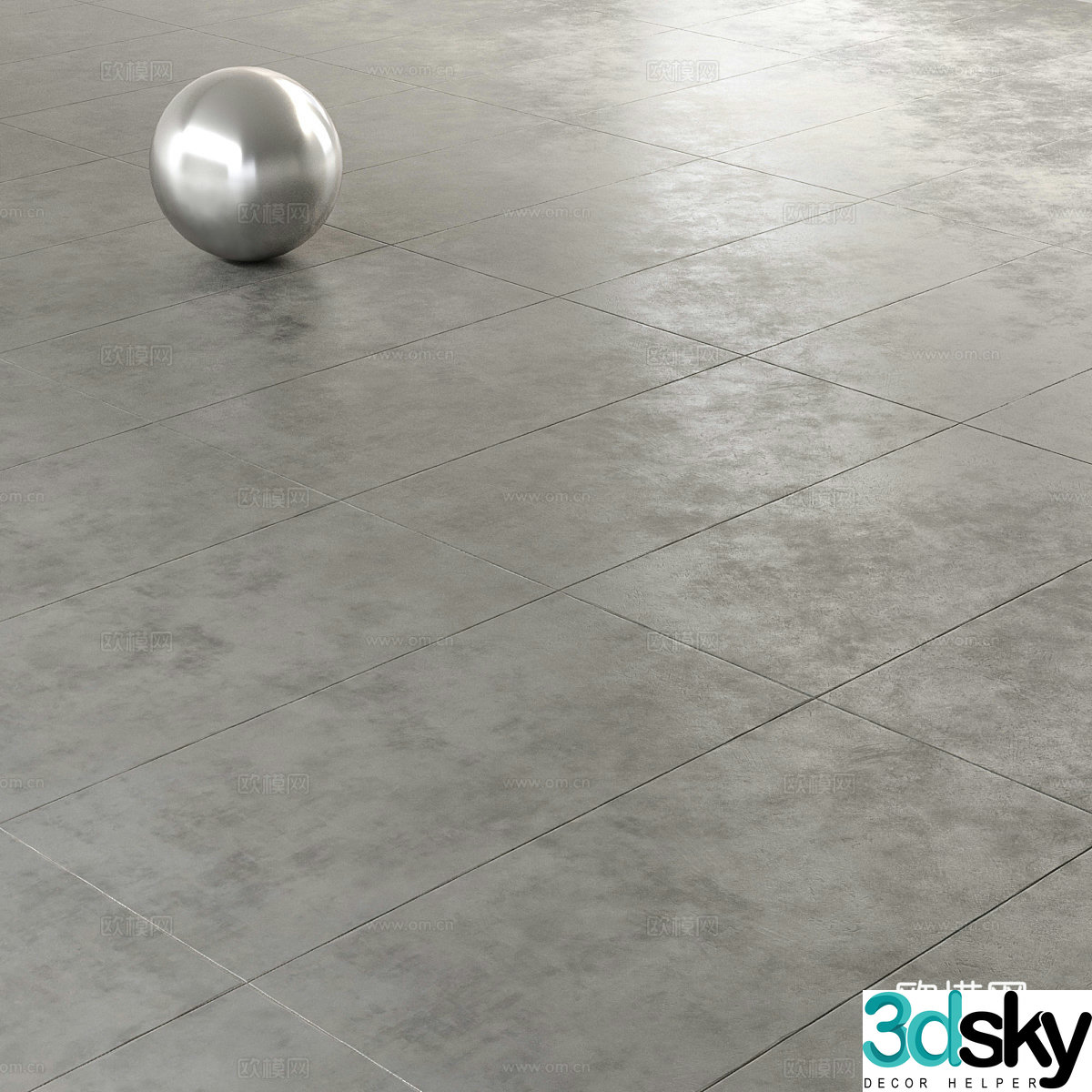 Metal floor metal floor tiles outdoor floor tiles square floor tiles large tiles paving tiles courtyard 3d model