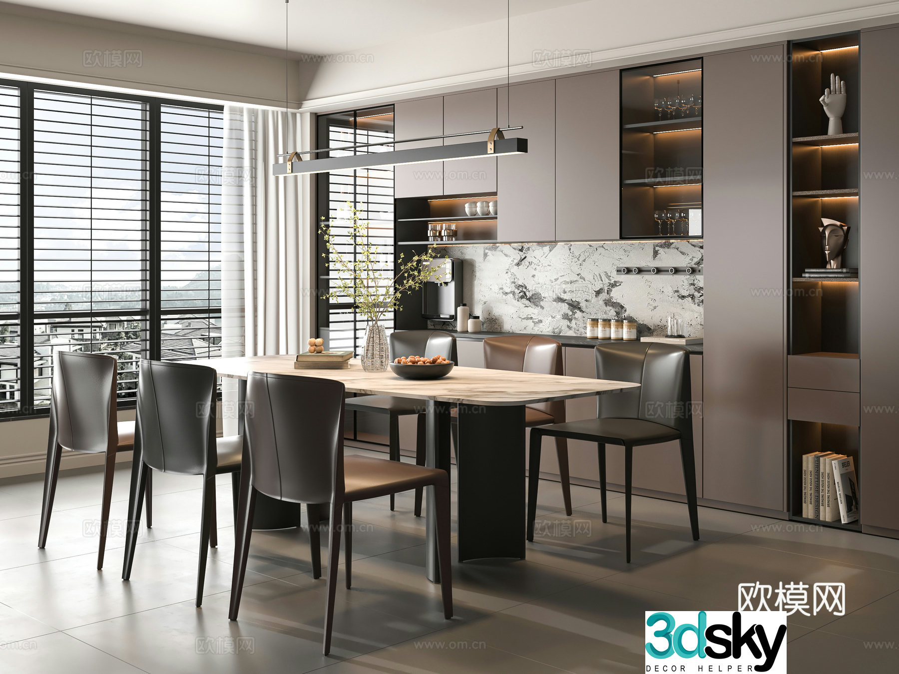 Italian restaurant 3d model