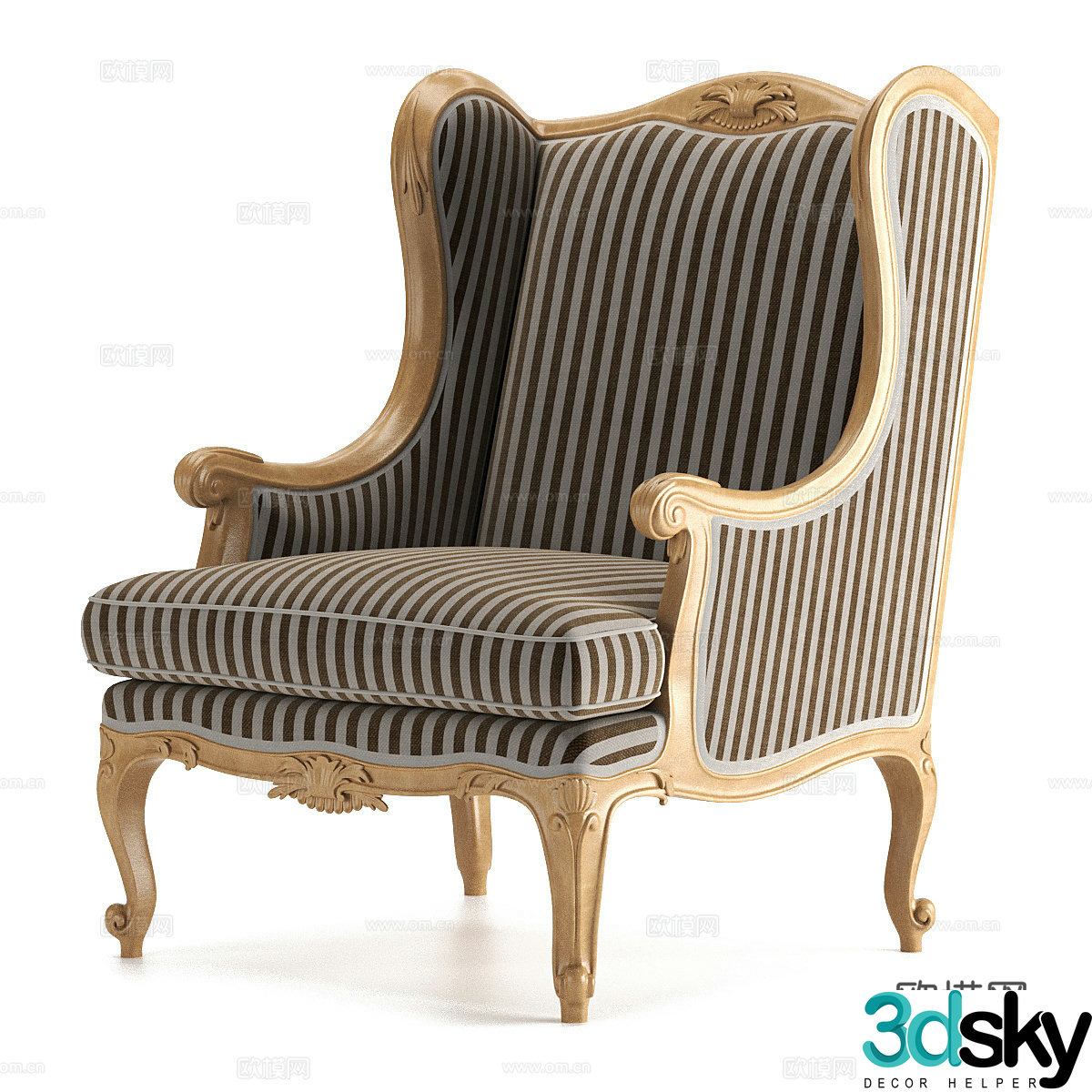 American CHELINI 1009 armchair 3d model