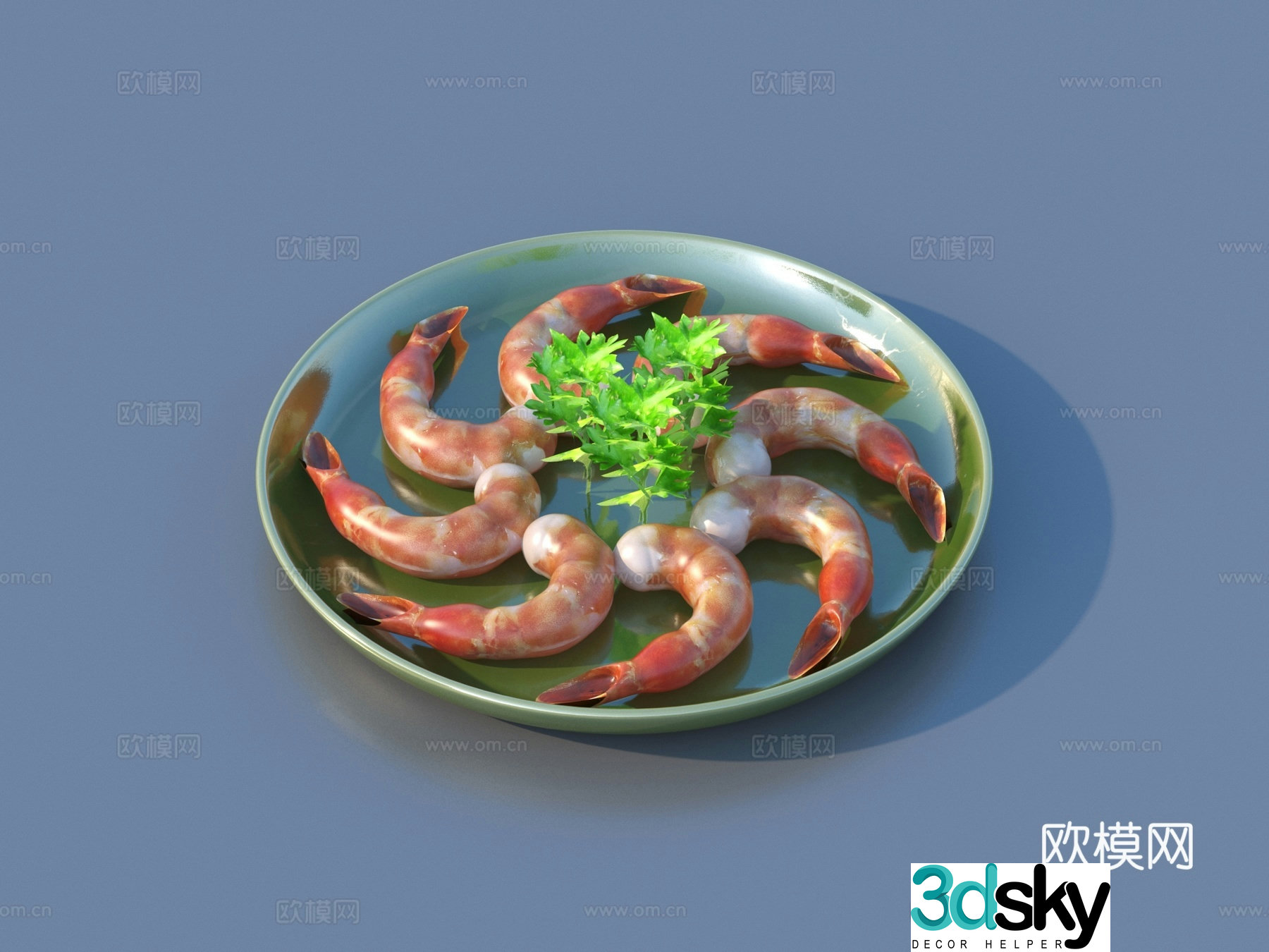 Shrimp Lobster Big Lobster Crystal Lobster 3D Model