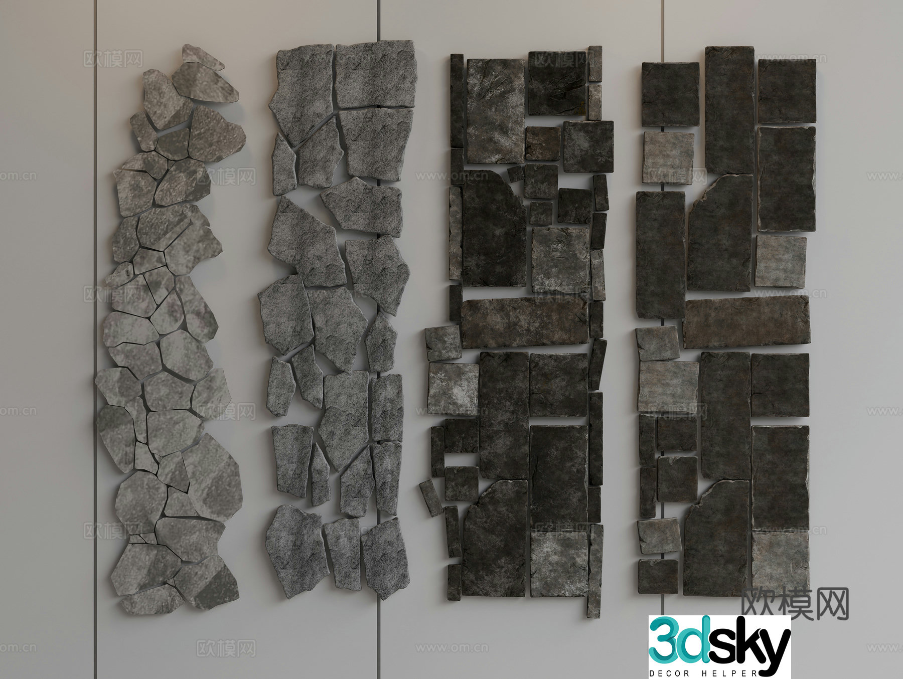 Stone Road Stone Road Stone Path Stone Road Tingbu 3D Model