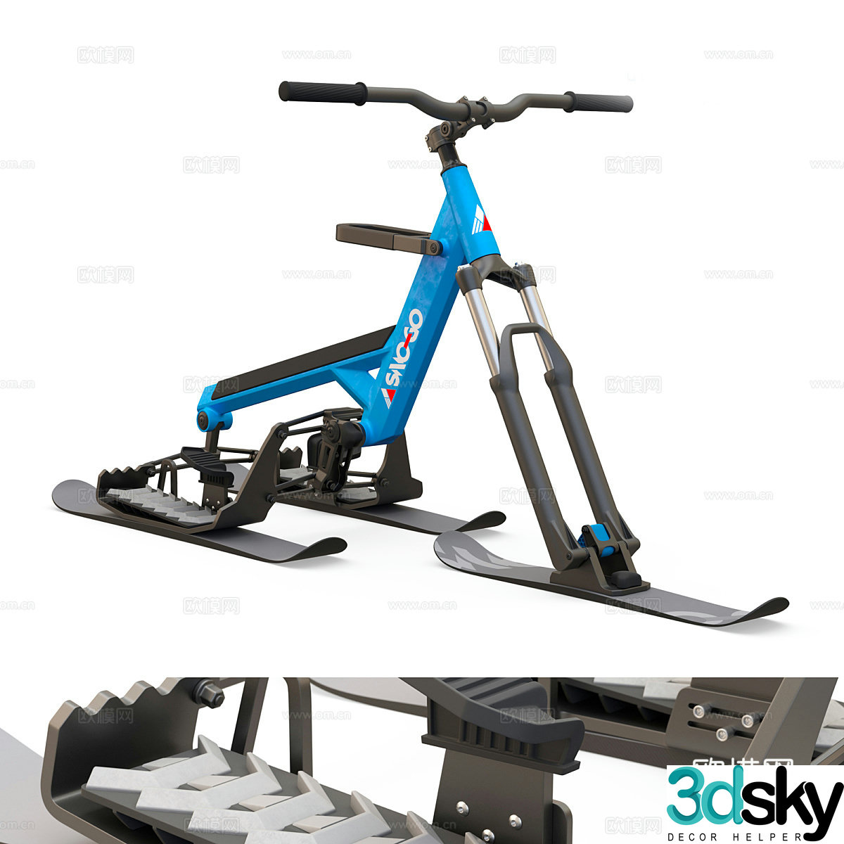 Snow Bike 3d Model