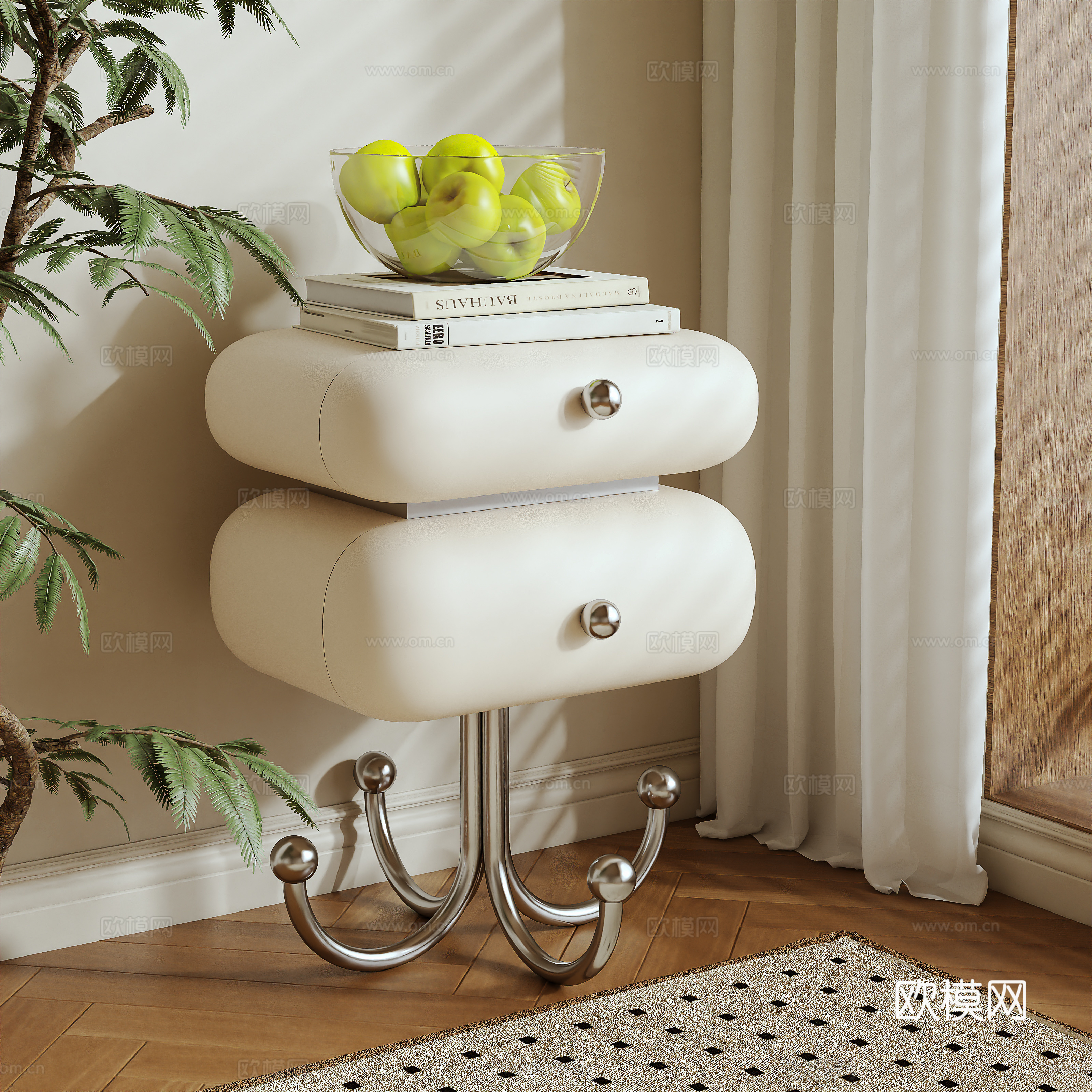 Modern night table 3d model