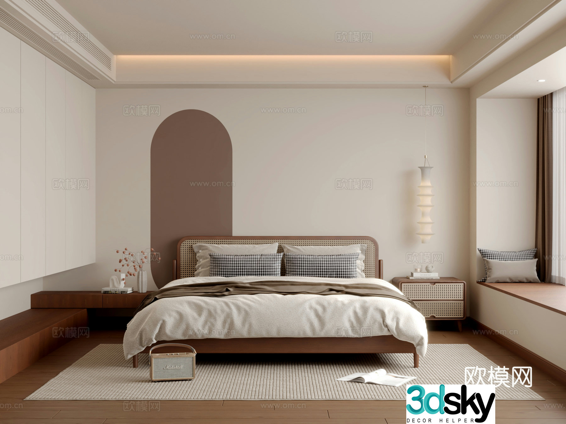 Wasabi Bedroom 3D Model