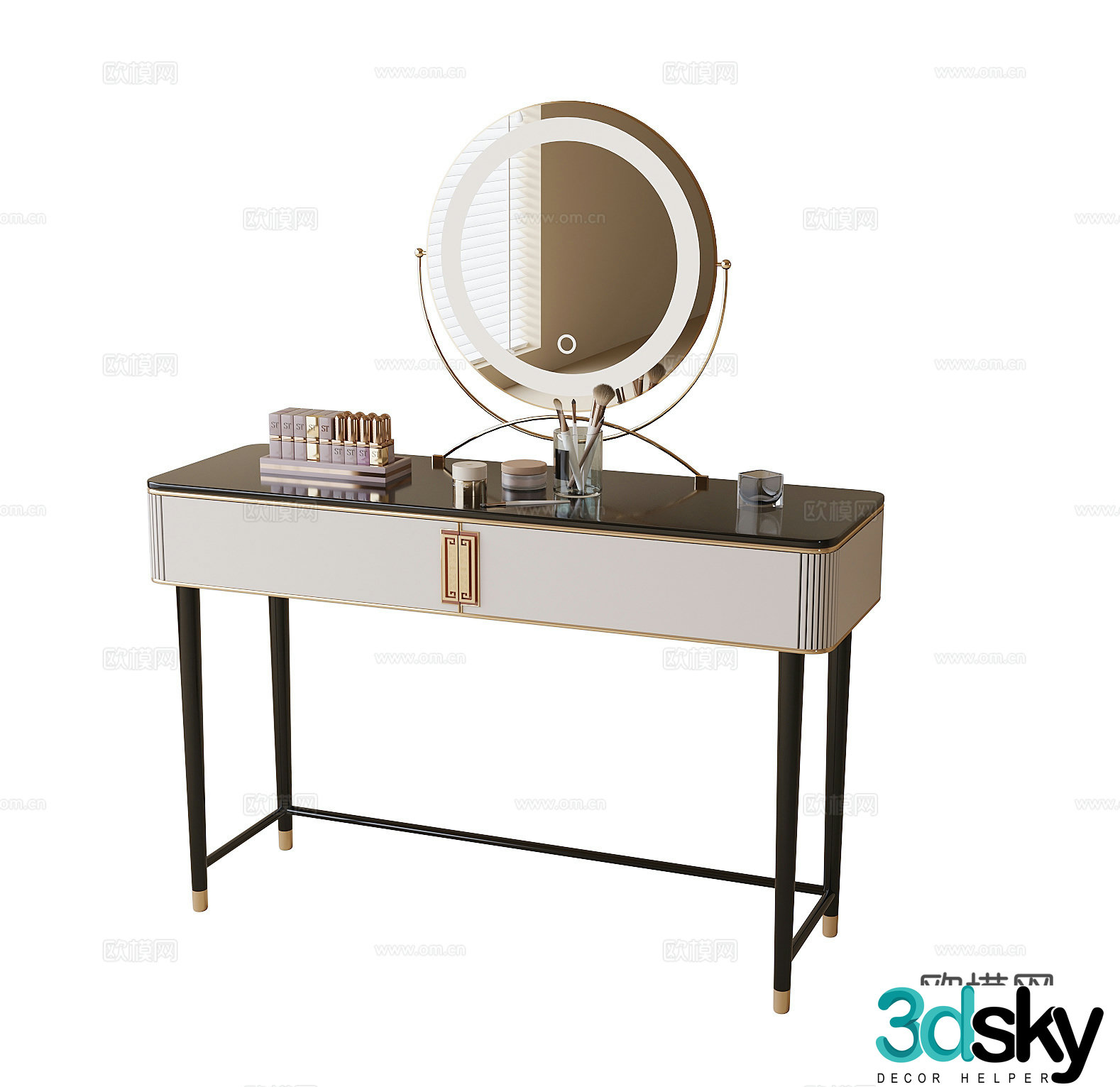 Modern dressing table 3d model