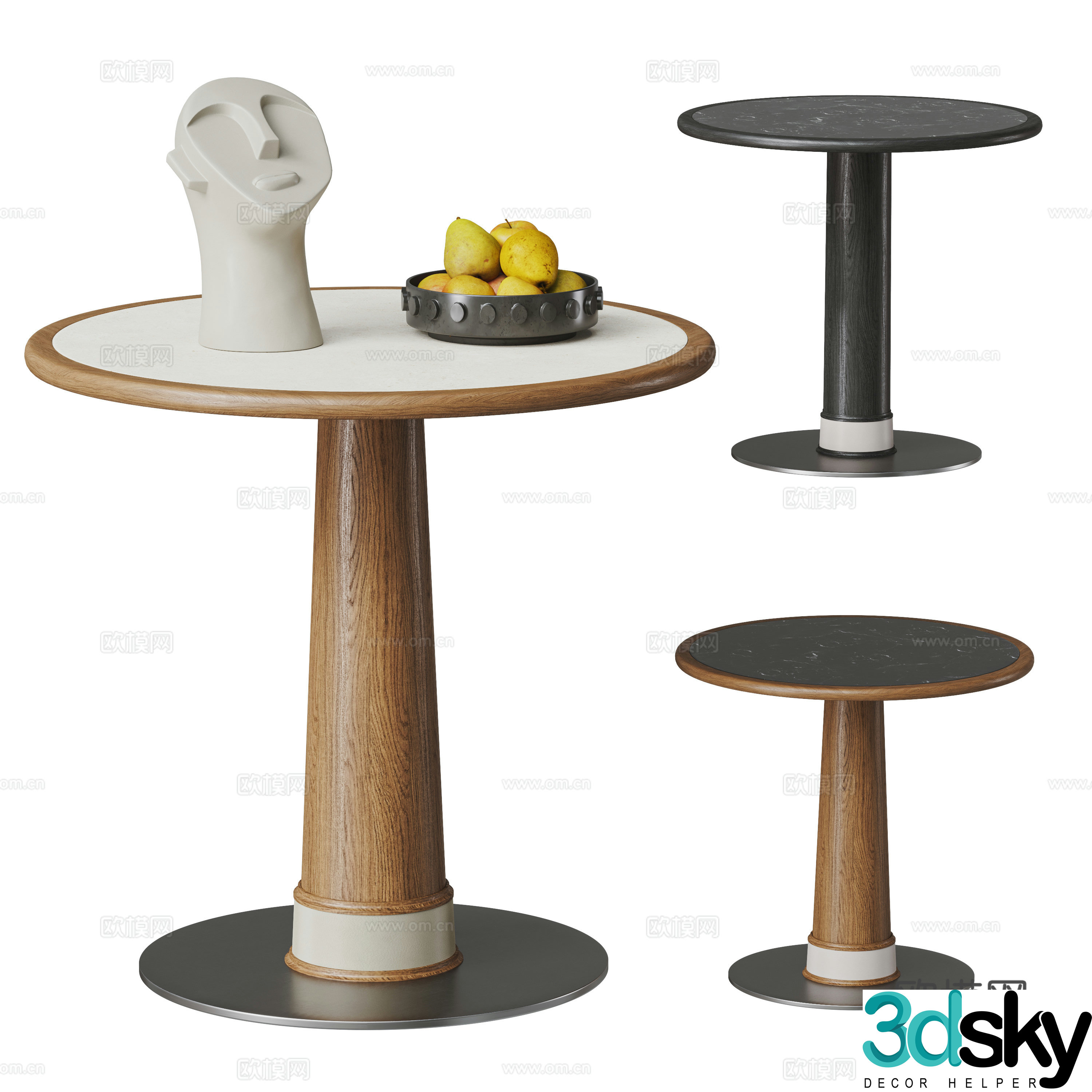 Modern side combination 3D model