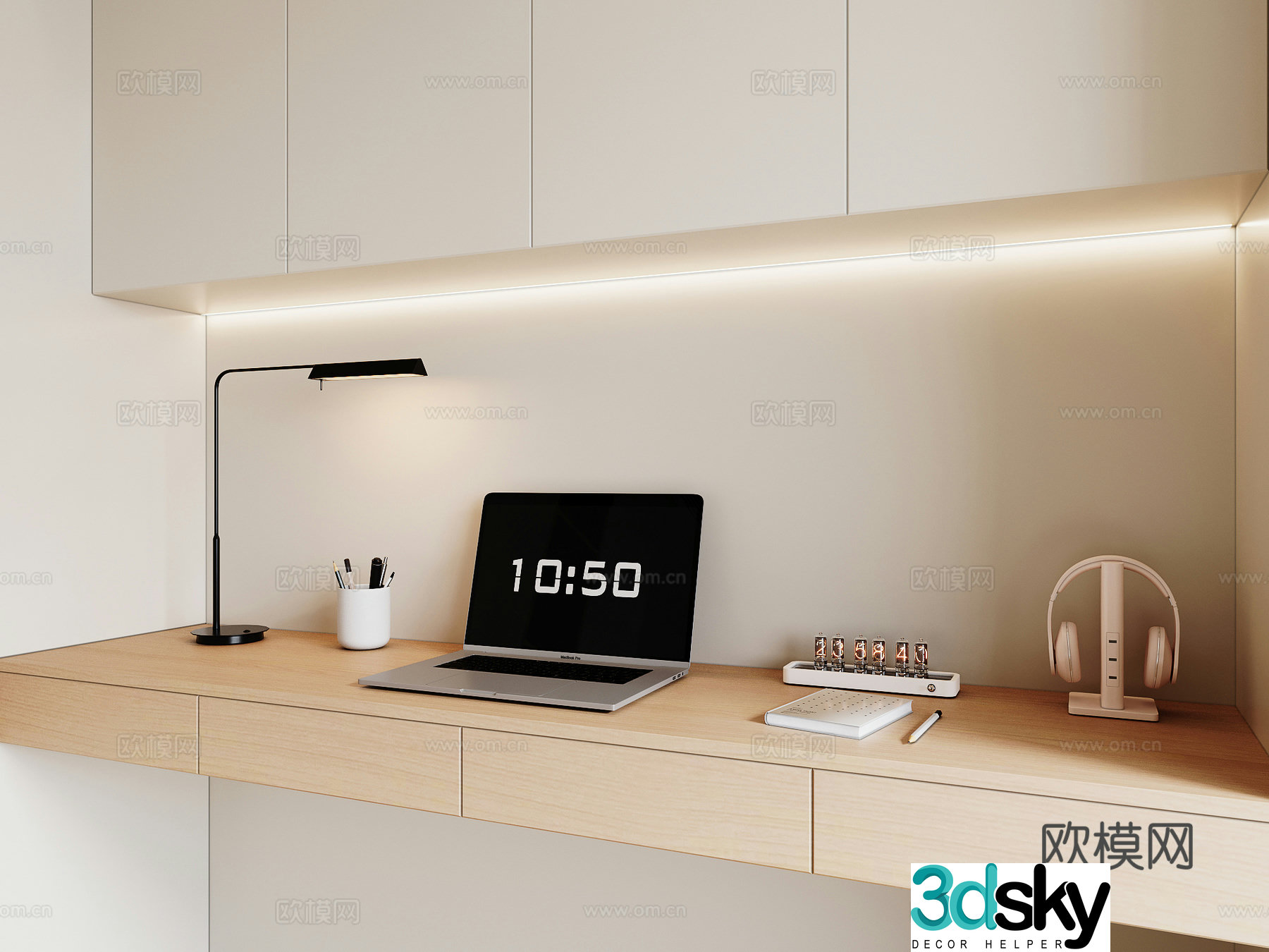 Modern desk ornament 3d model