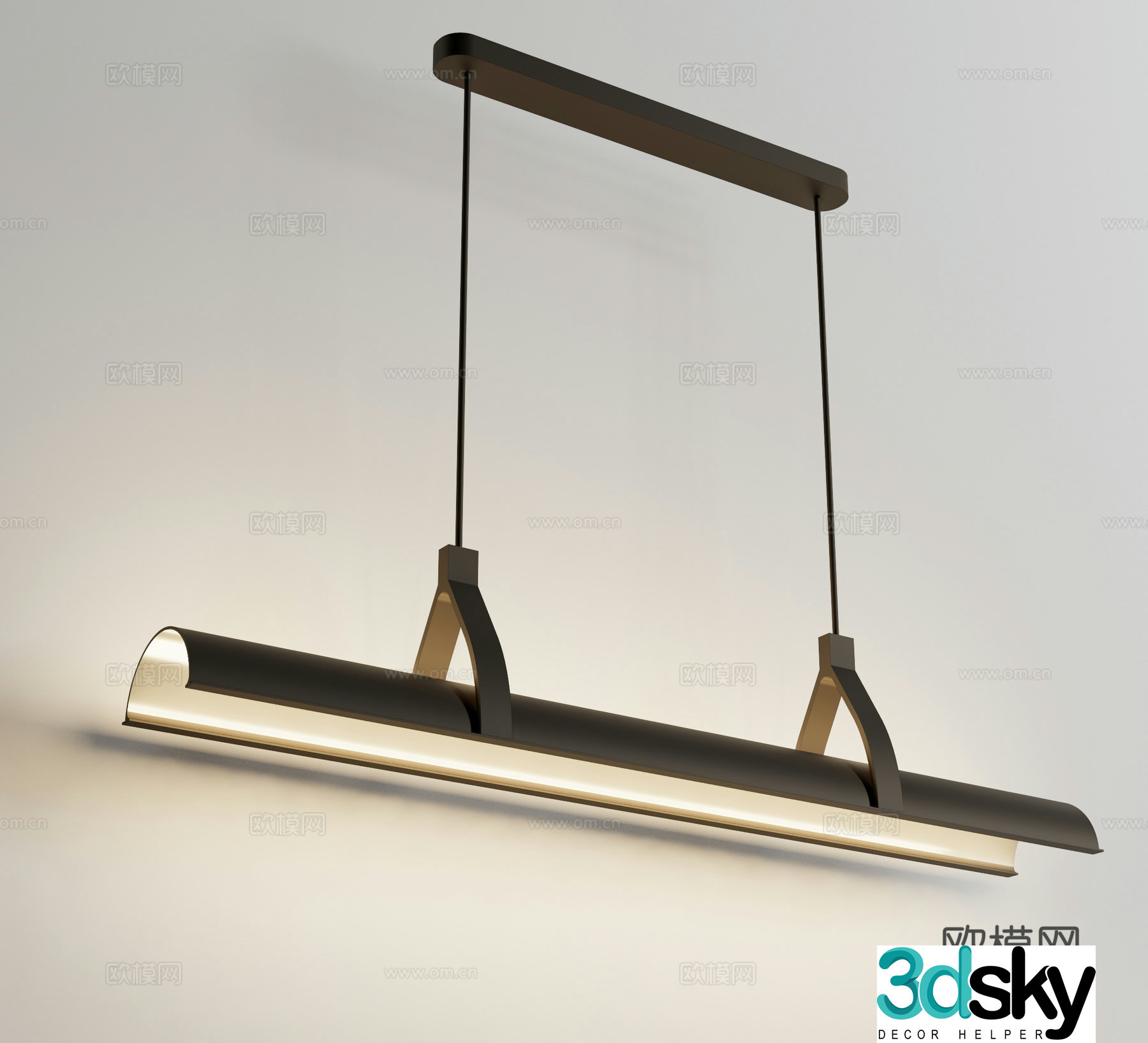 Modern Chandeliers Long-shaped Chandeliers Restaurant Chandeliers Front chandeliers 3D Model