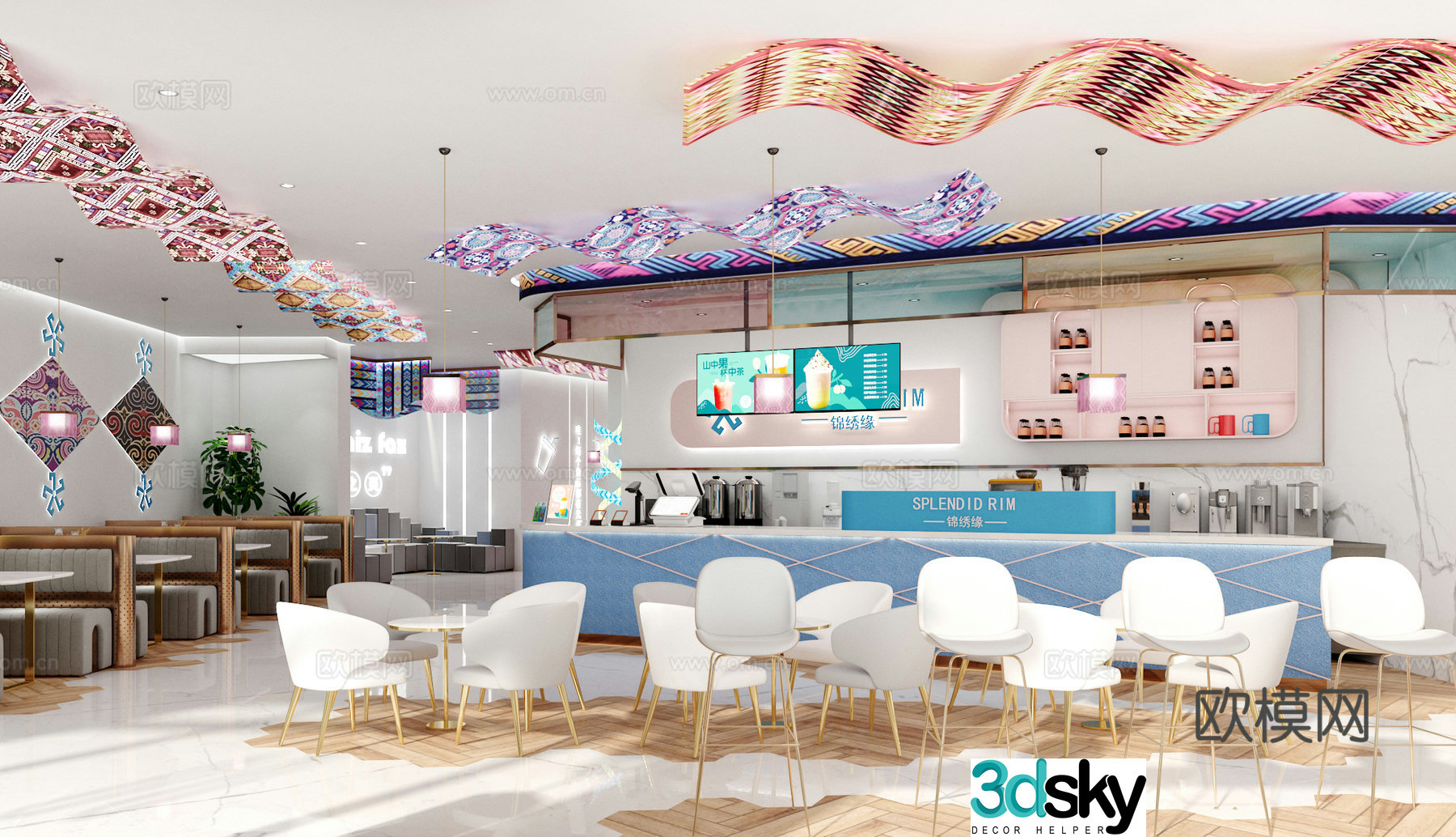 3D model of internet celebrity restaurant