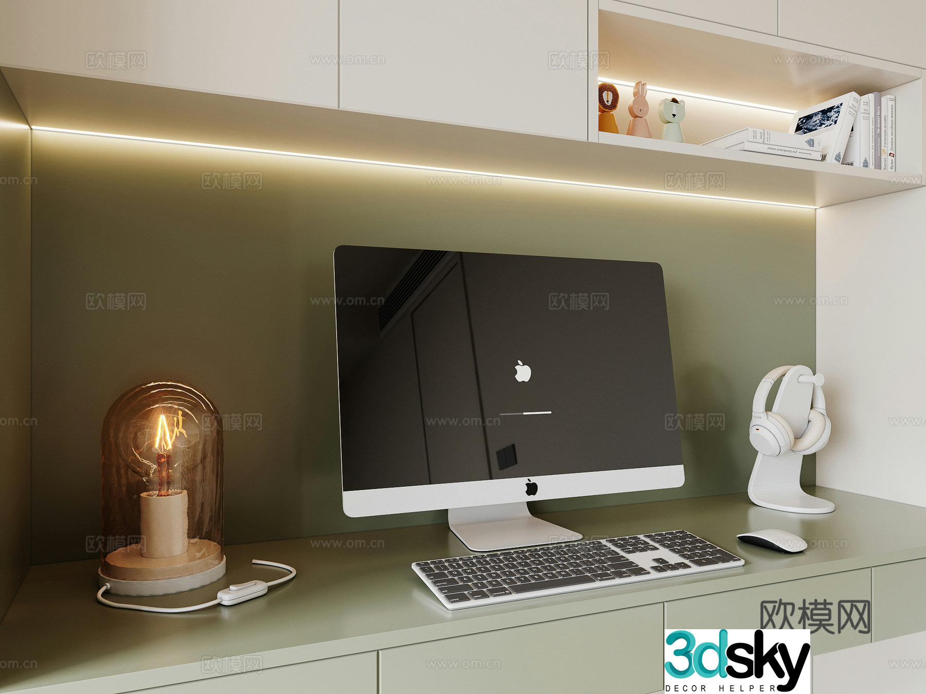 Modern desk ornament 3d model