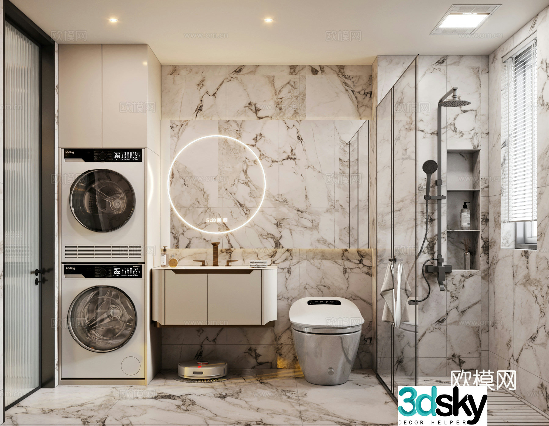 Modern bathroom 3d model