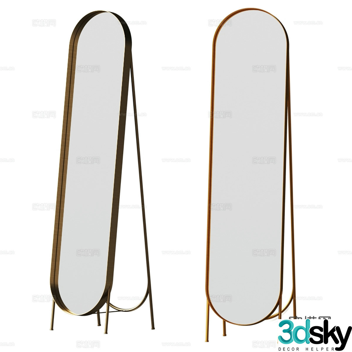 Cox & Cox floor mirror 3d model
