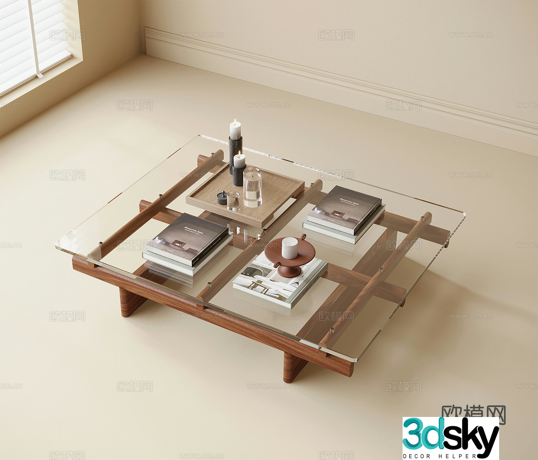 Modern coffee table 3d model