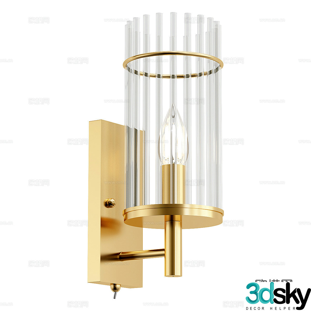 Light luxury wall lamp Bedside wall lamp Restaurant wall lamp Hotel wall lamp Outdoor wall lamp Garden wall lamp 3D model