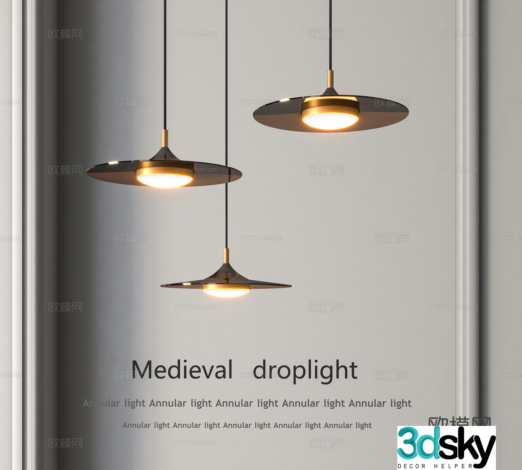 Modern restaurant chandeliers bar art chandeliers bedside chandeliers 3D model