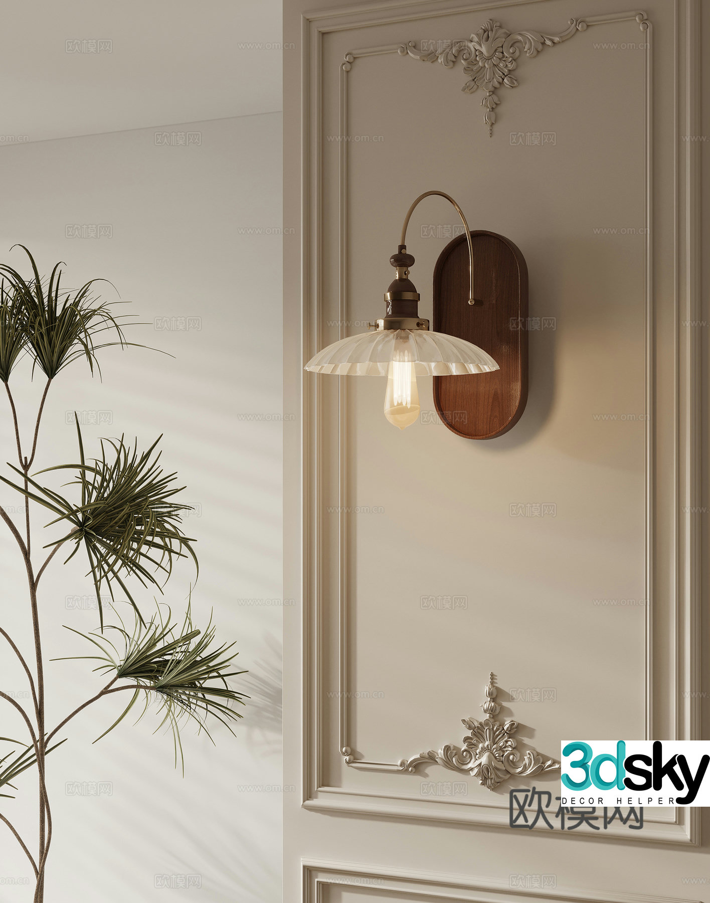 Wall lamp 3d model