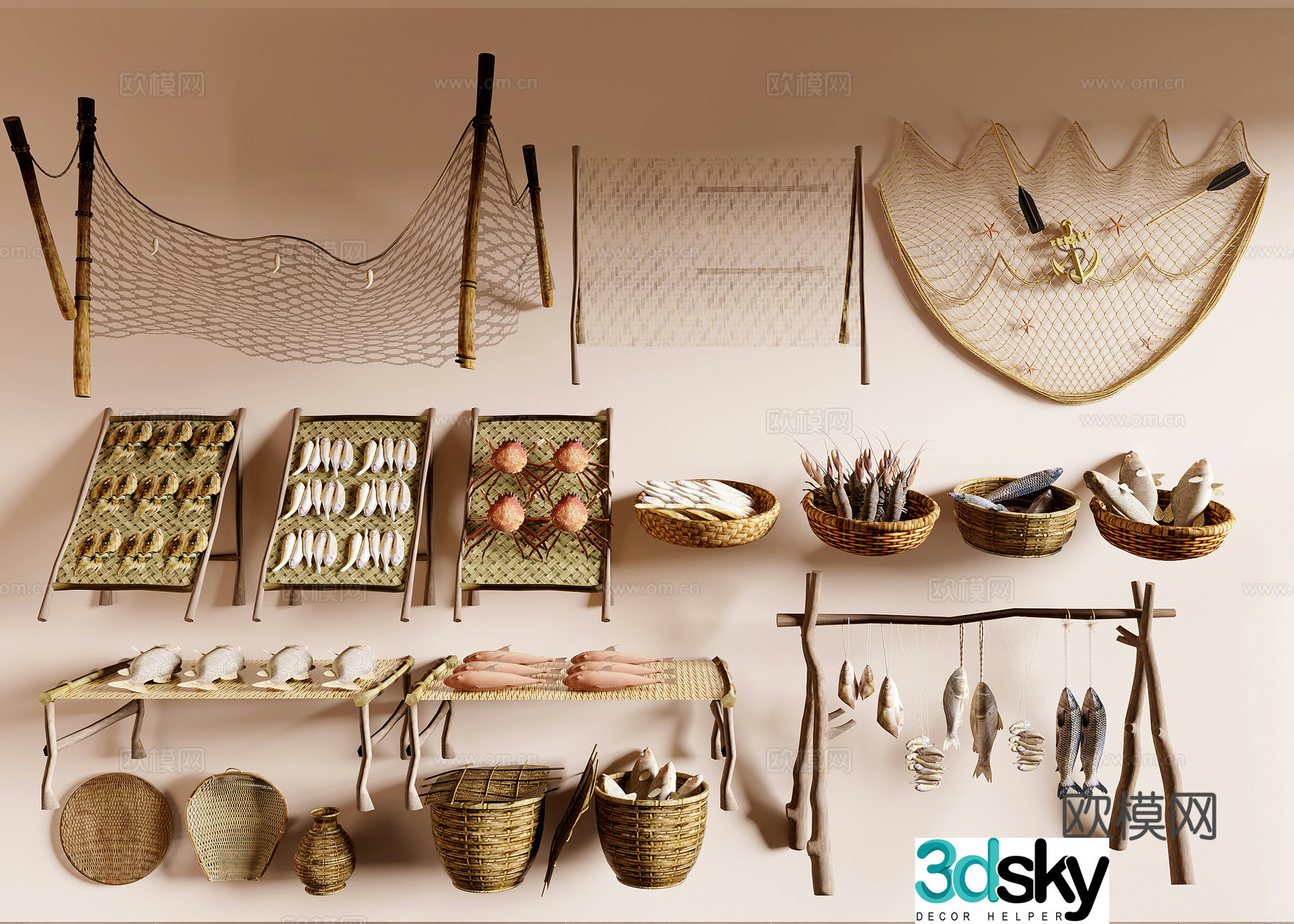 Fishing gear 3d model