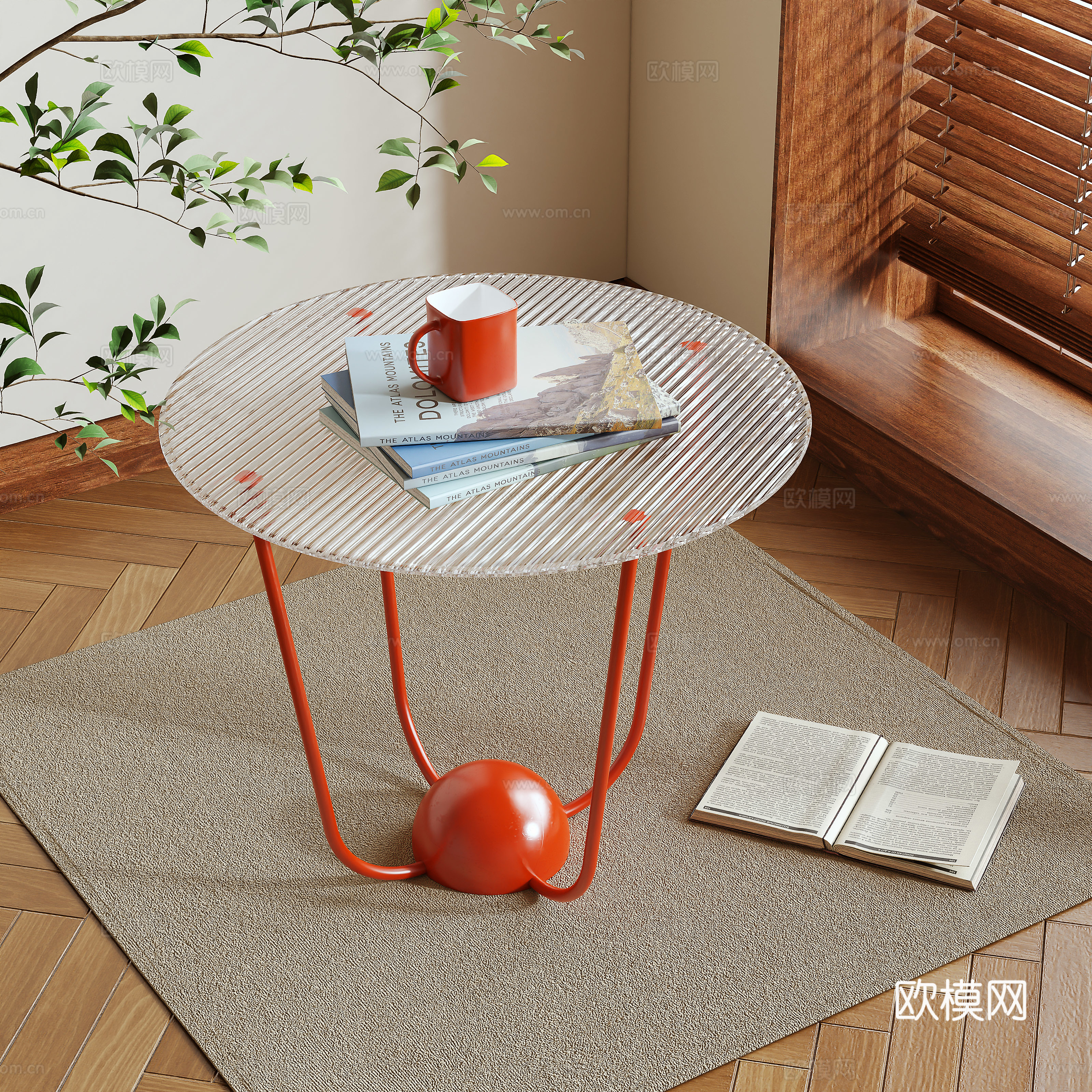 Modern coffee table 3d model