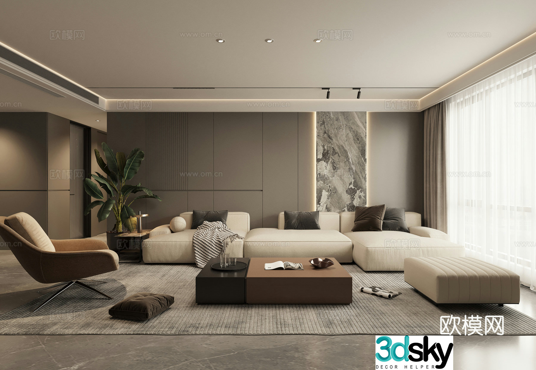 Living room 3d model