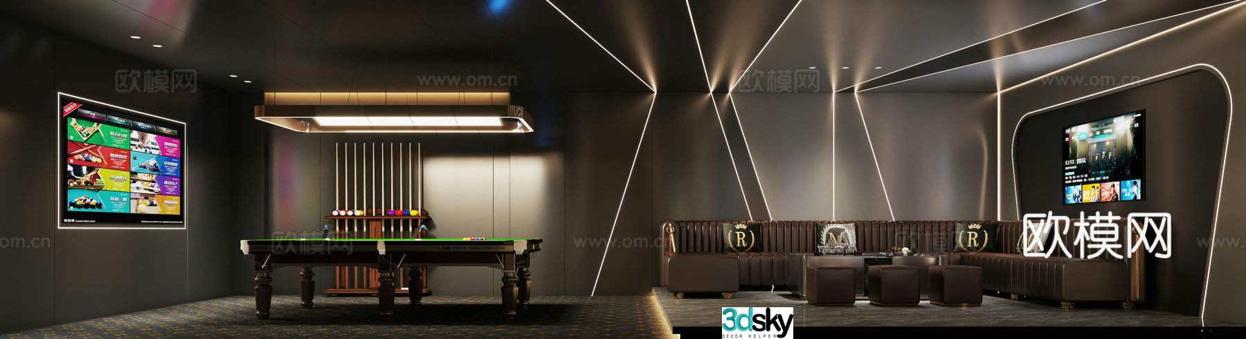 Billiards room k song room 3D model