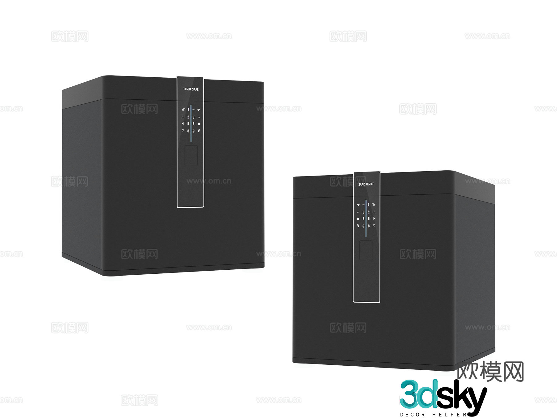 Home appliances safe 3d model