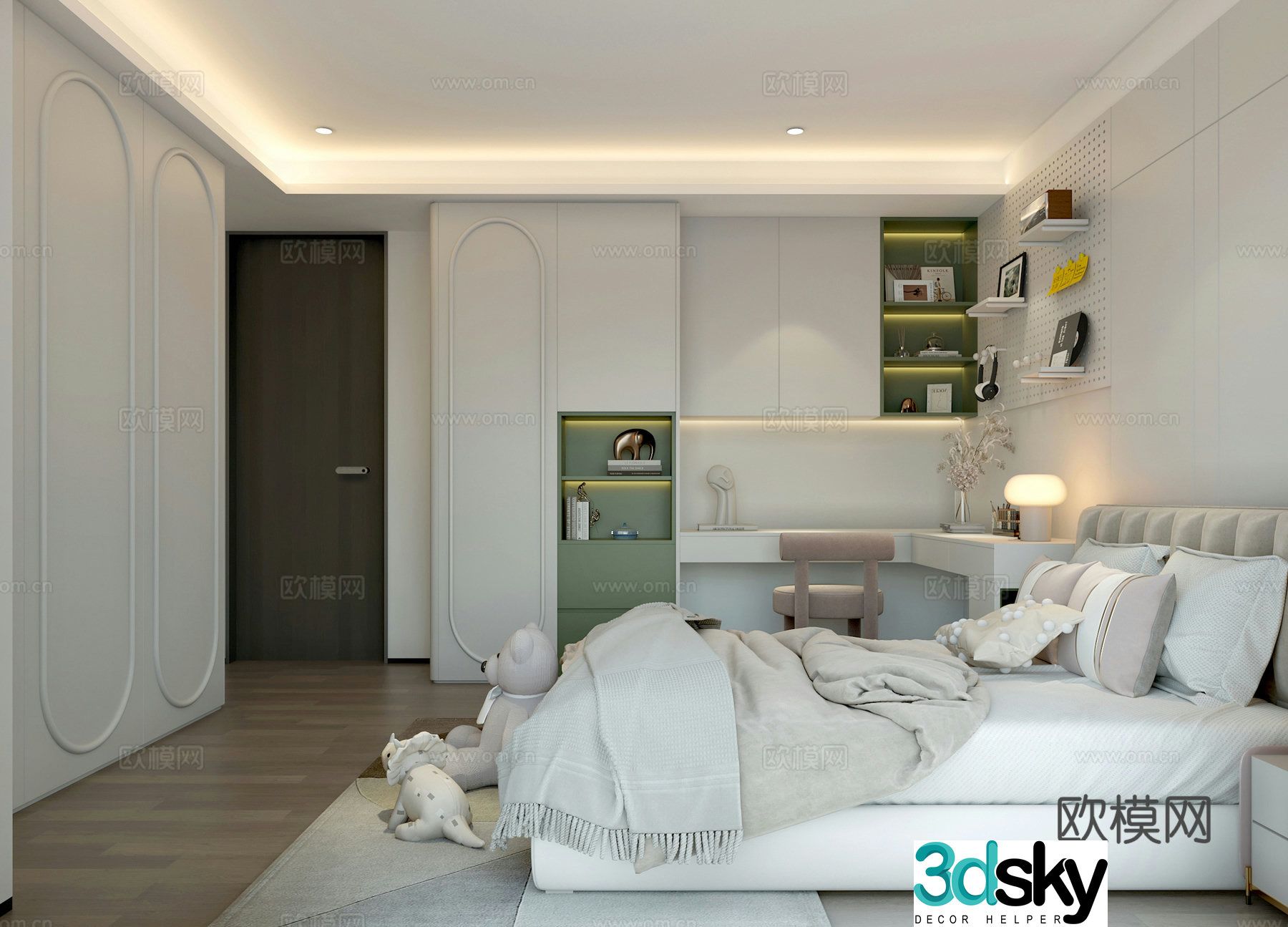 3D model of bedroom kids room