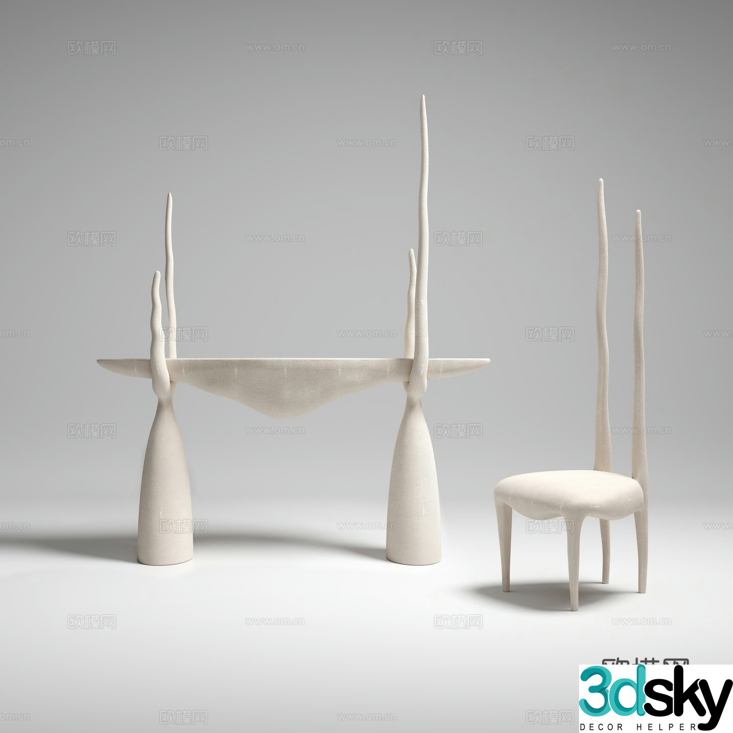 Console Chair 3d Model