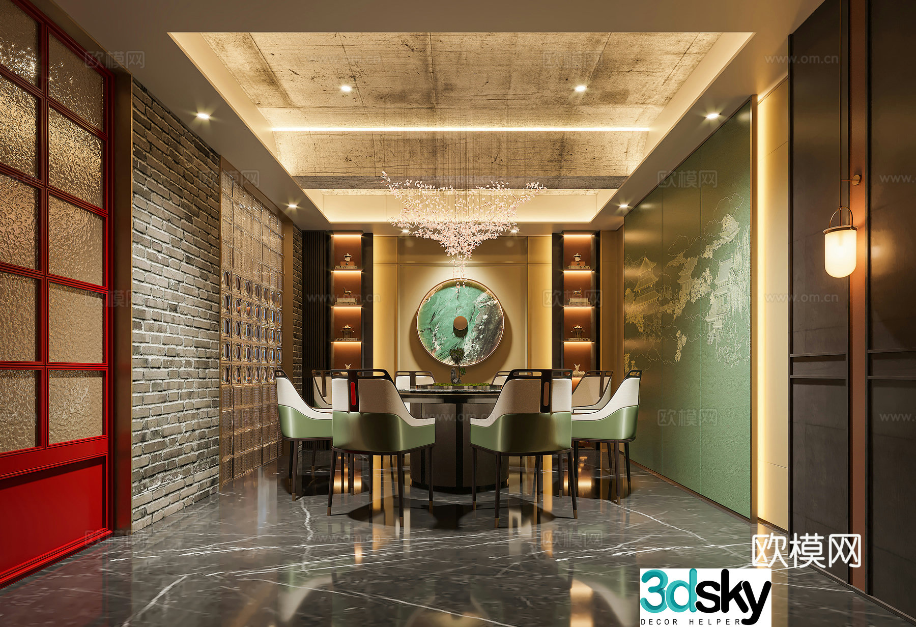 New Chinese restaurant 3D model