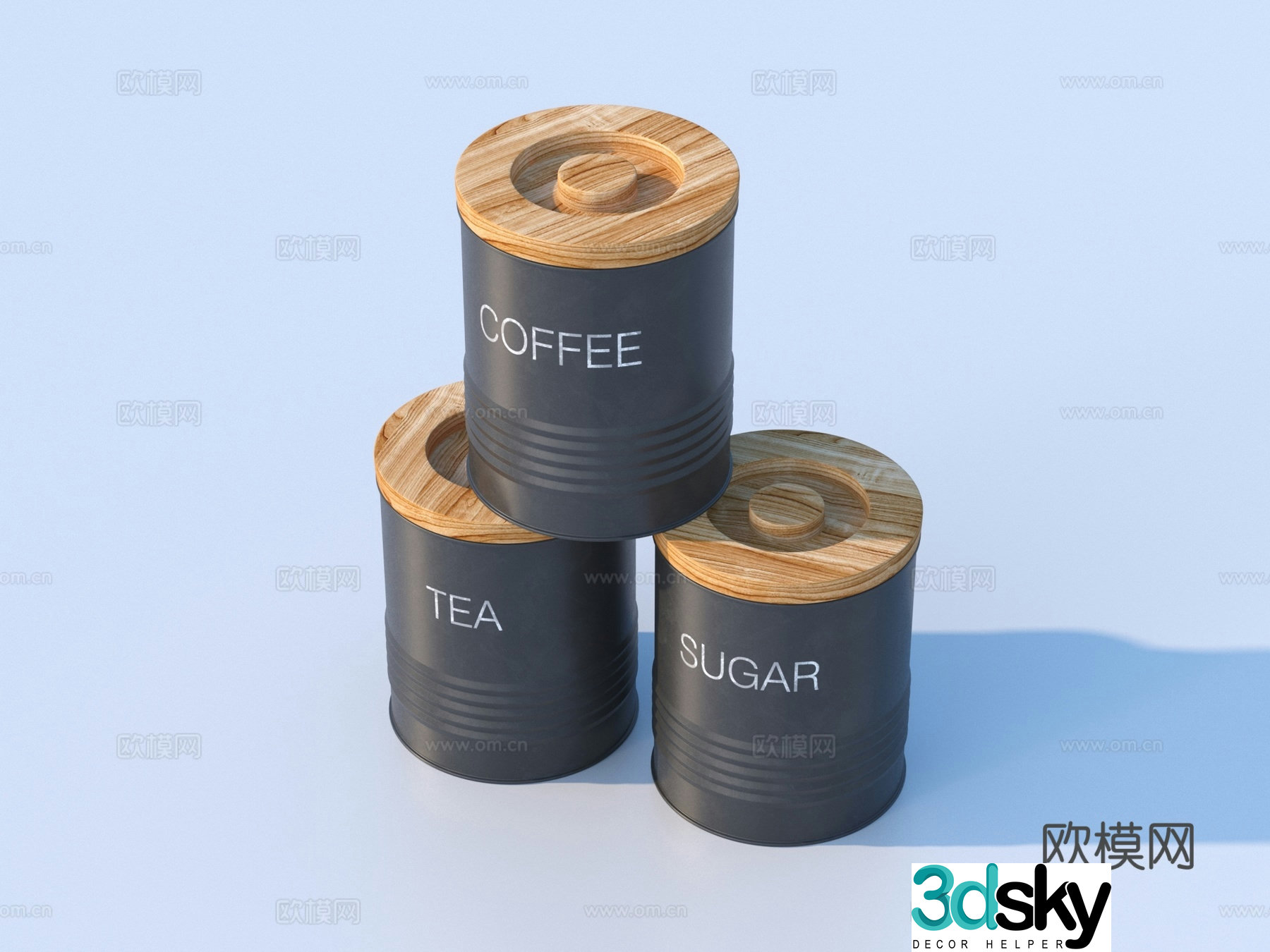 Canned bottle ornaments daily necessities 3d model