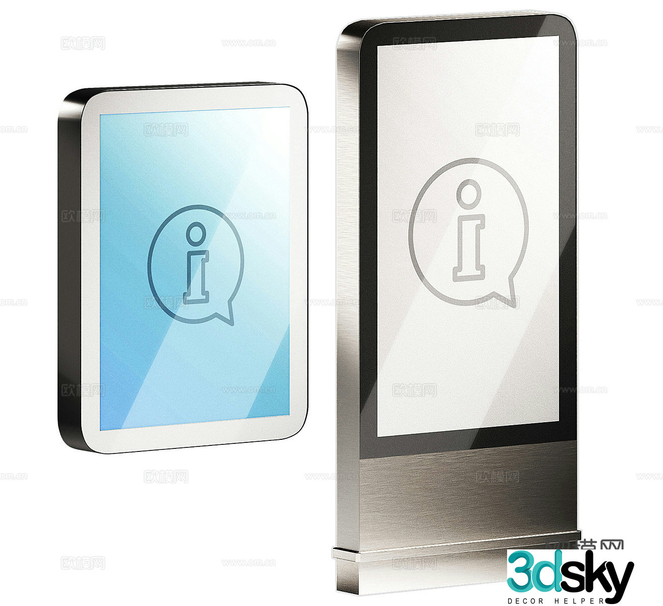 Advertising light box Advertising light board Electronic light box Electronic billboard Bus station billboard 3D model