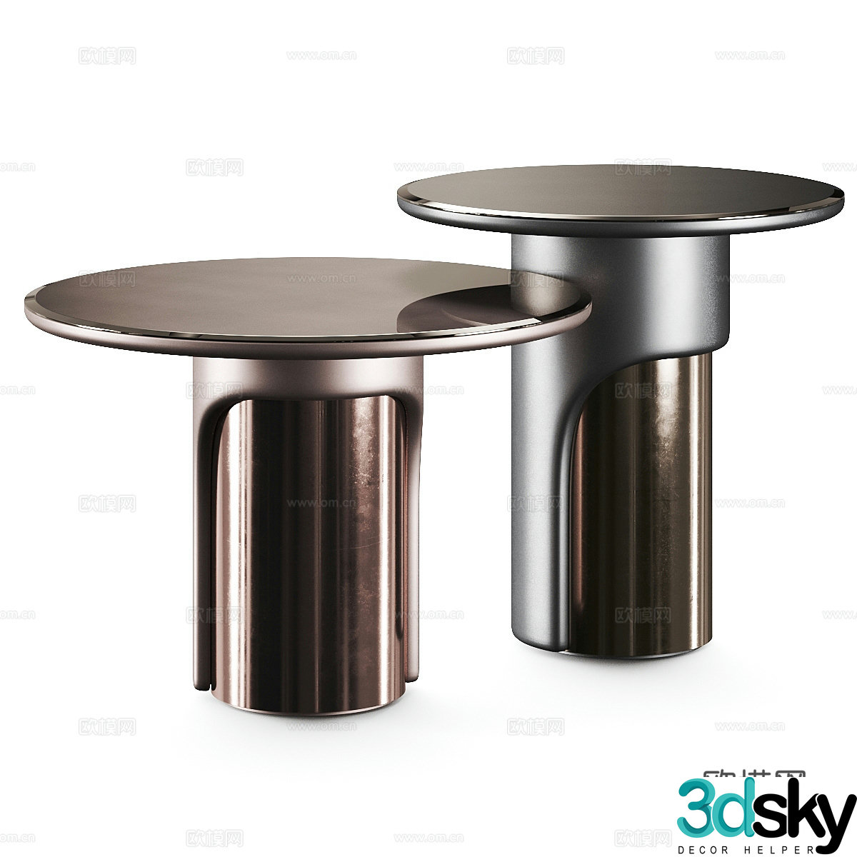 Modern Italian harper side 3D model
