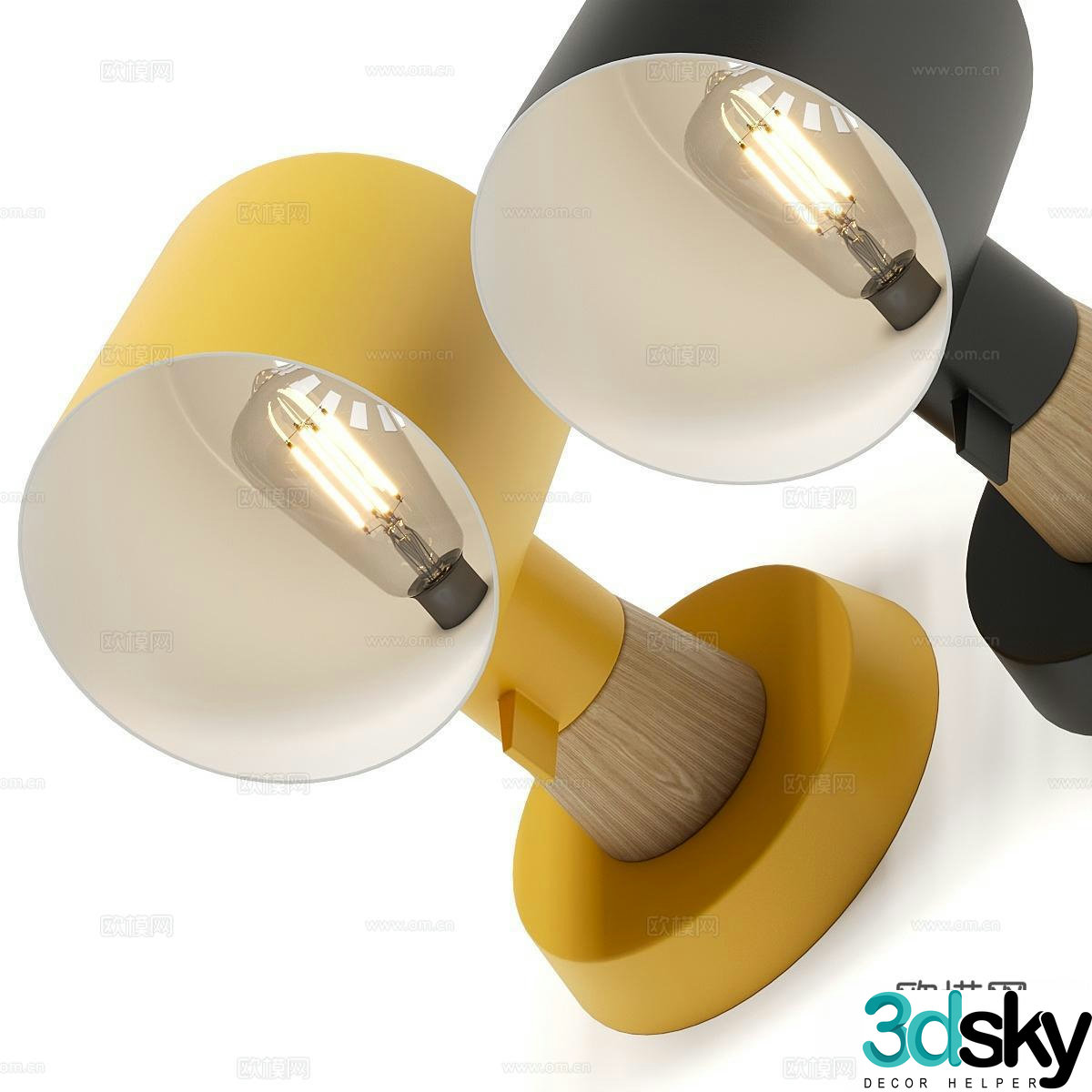 Normann Nordic wall lamp Modern wall lamp Simple wall lamp Reading wall lamp 3D model