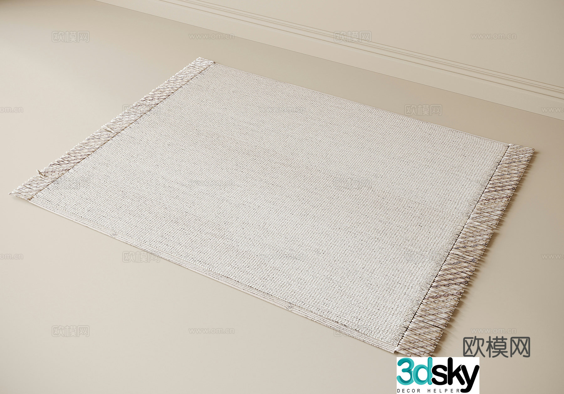 Modern carpet 3d model