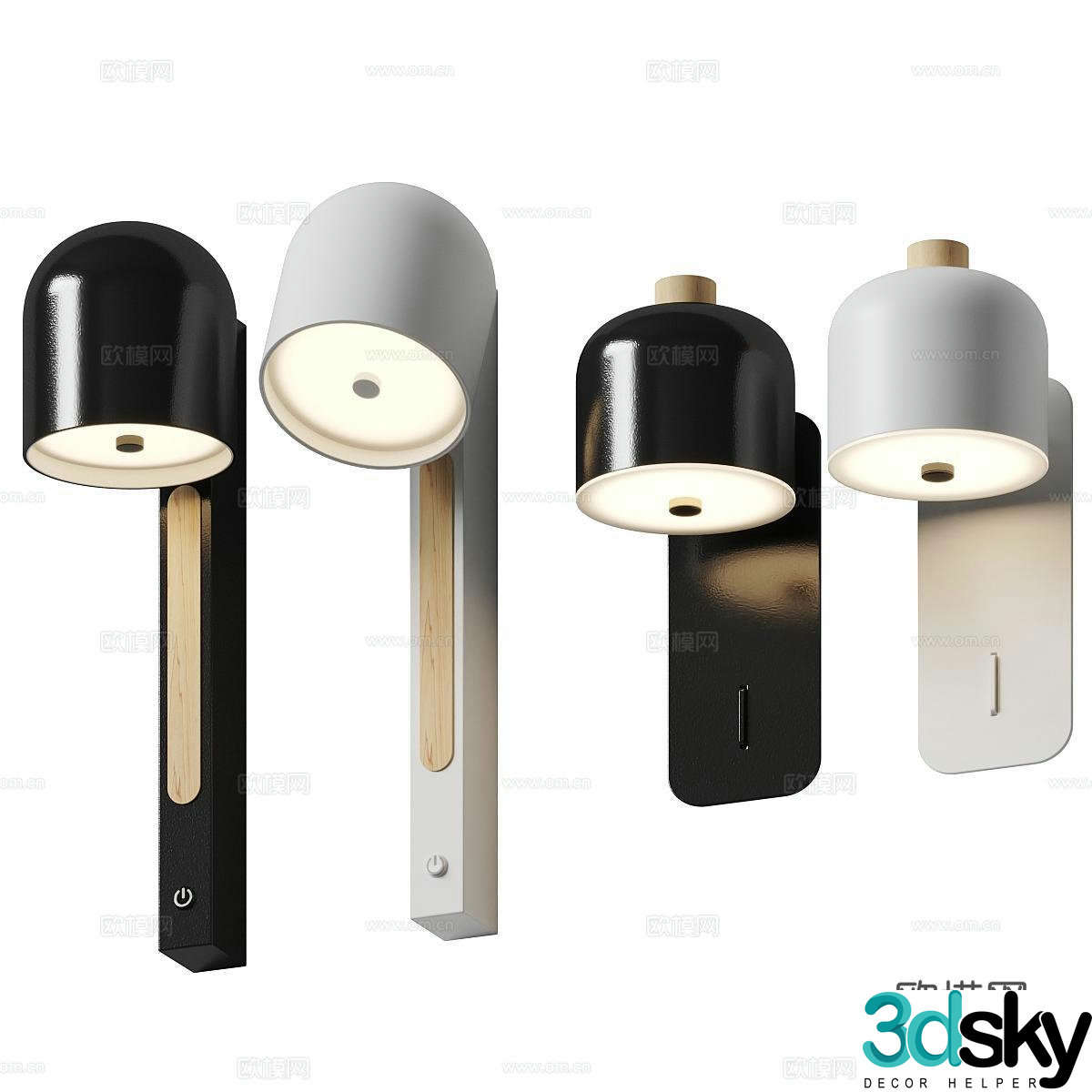 Lampatron Modern minimalist wall lamp Nordic wall lamp Reading wall lamp 3d model