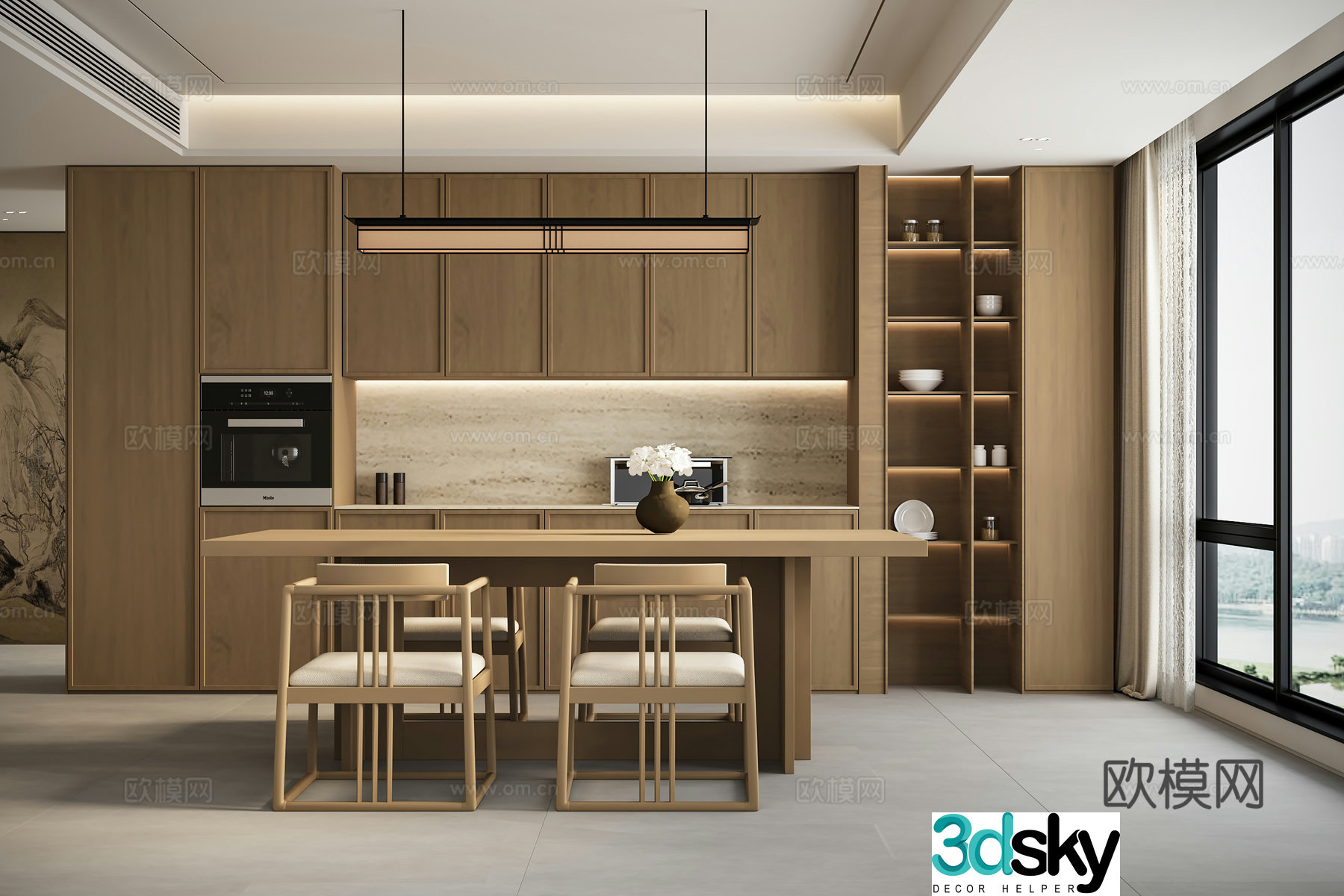 New Chinese restaurant 3D model
