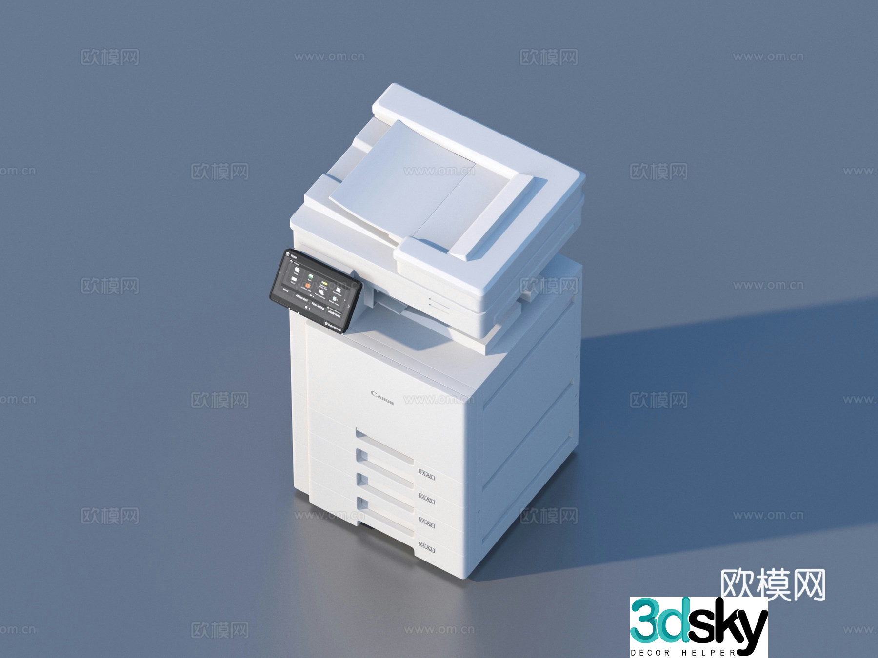 Printer Copier Office Supplies 3D Model